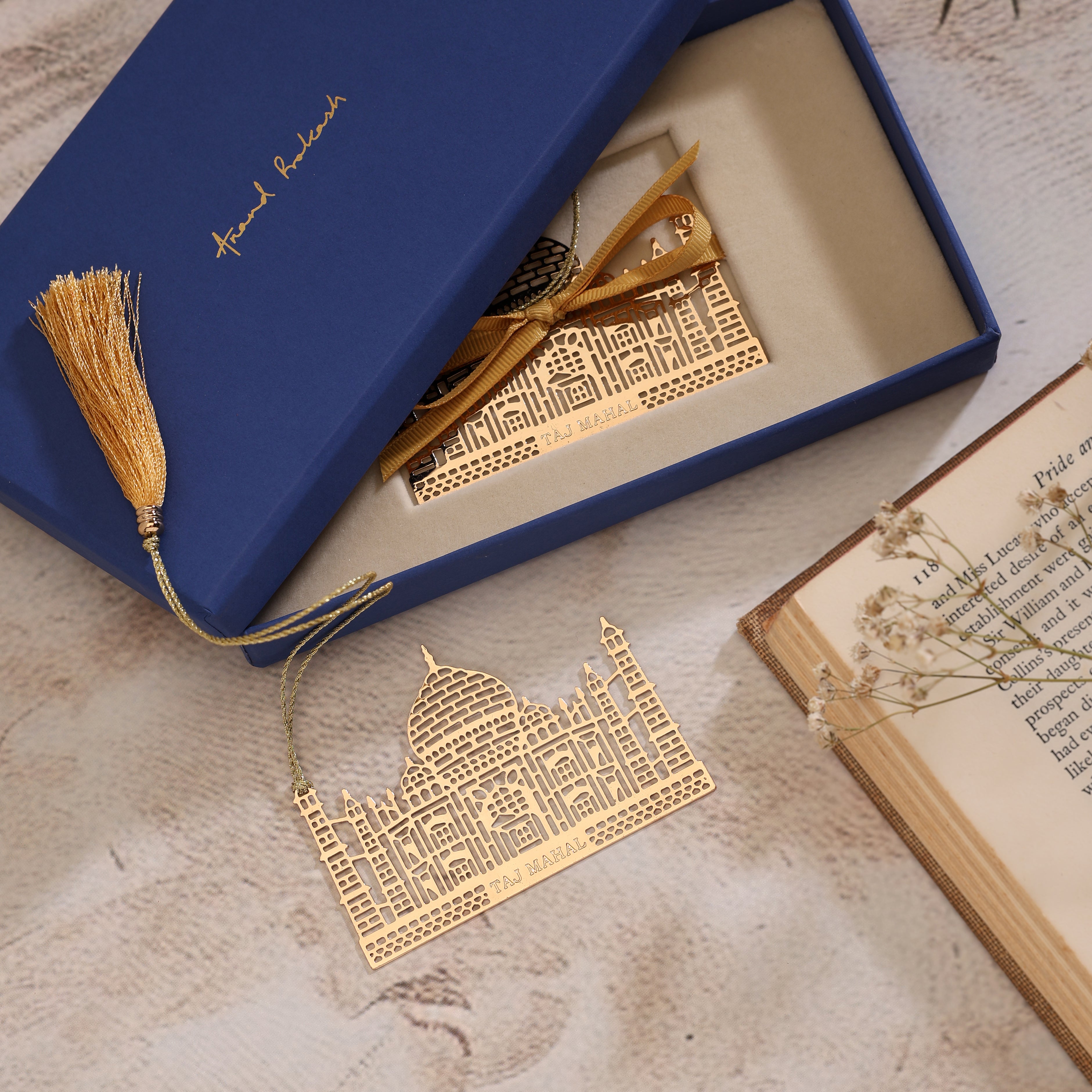 #coating_Gift Box & Bookmark Taj Mahal