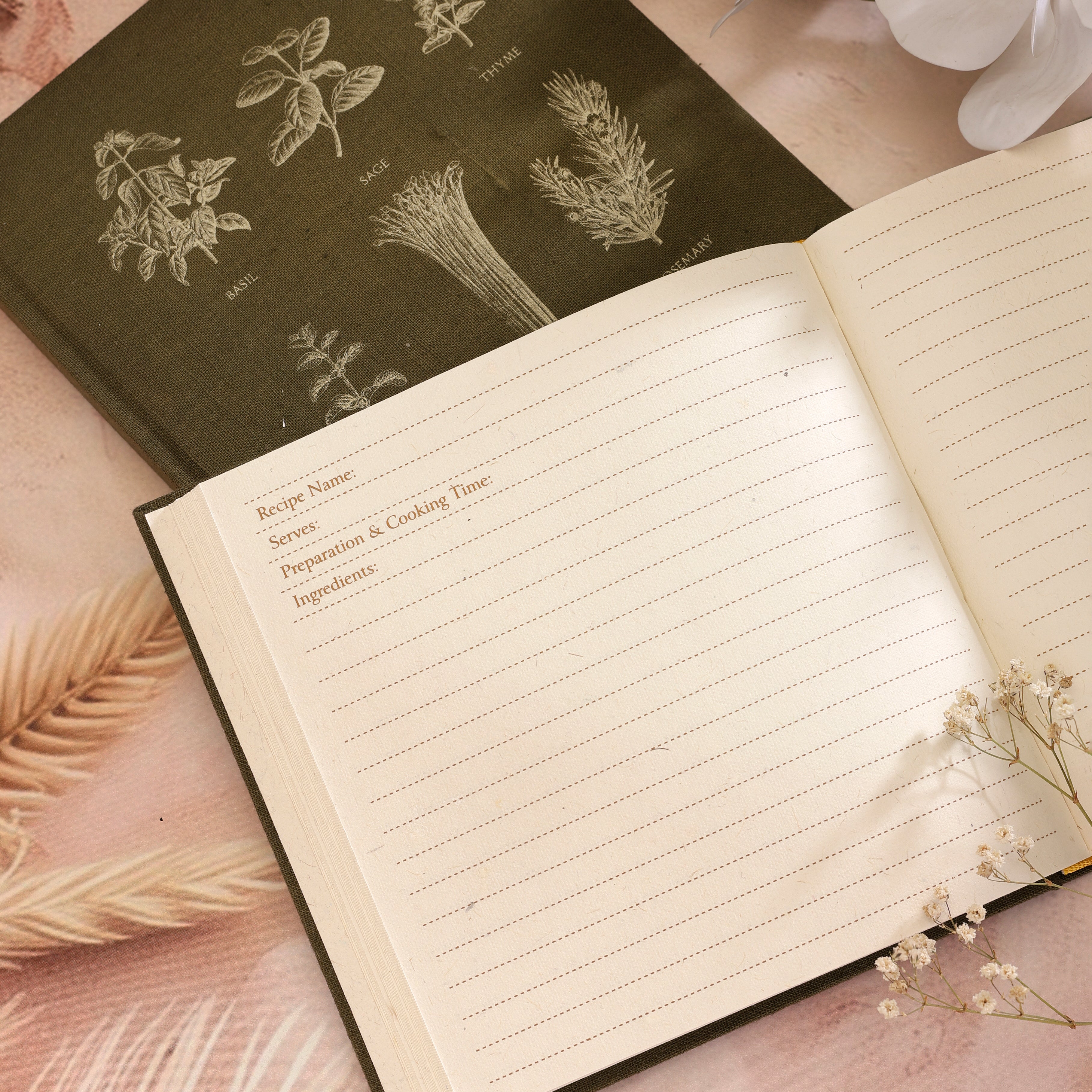 A Garden for the Kitchen — Handcrafted Recipe Book Gift Set
