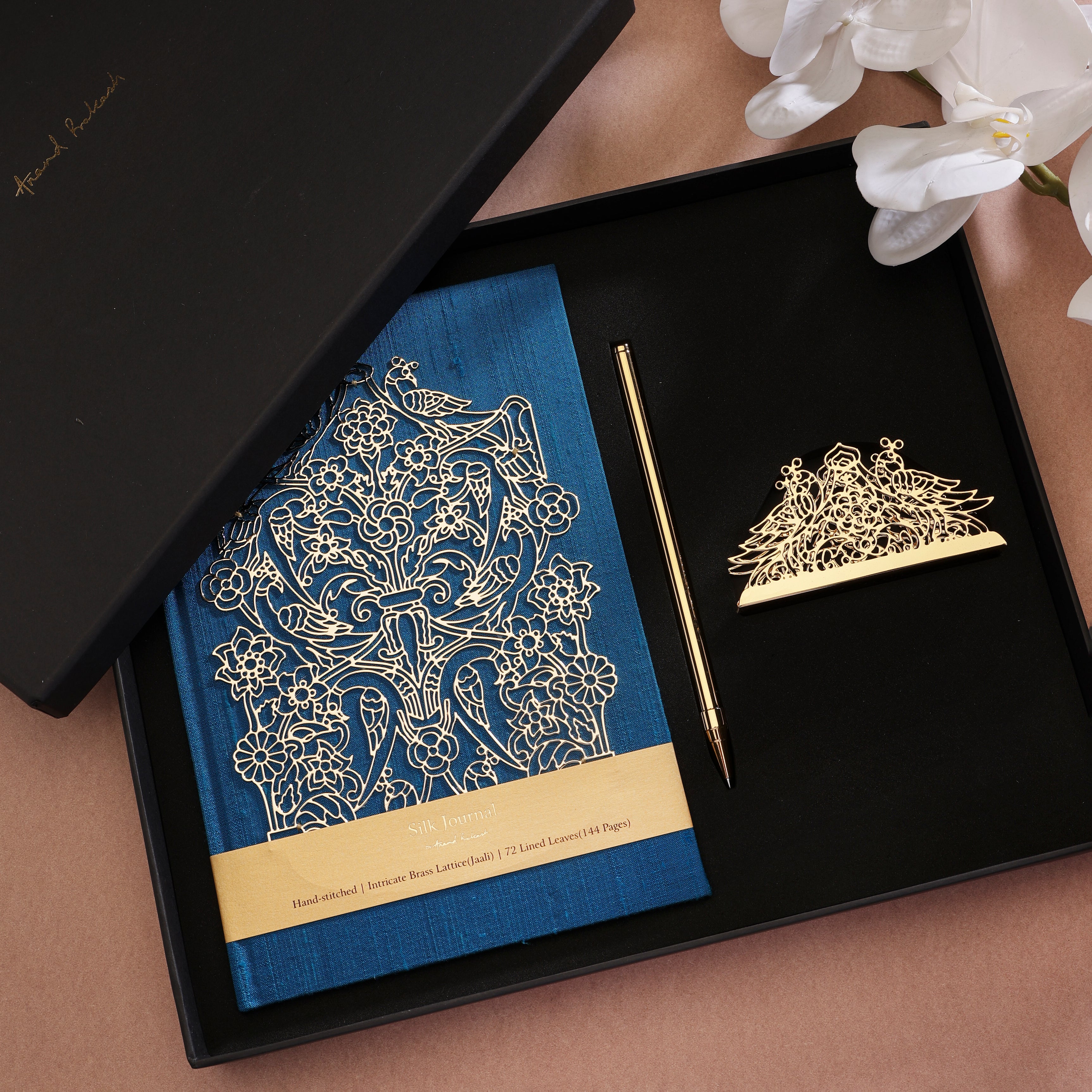 Peacock Symphony Luxe Gift Set Turquoise - Goldplated