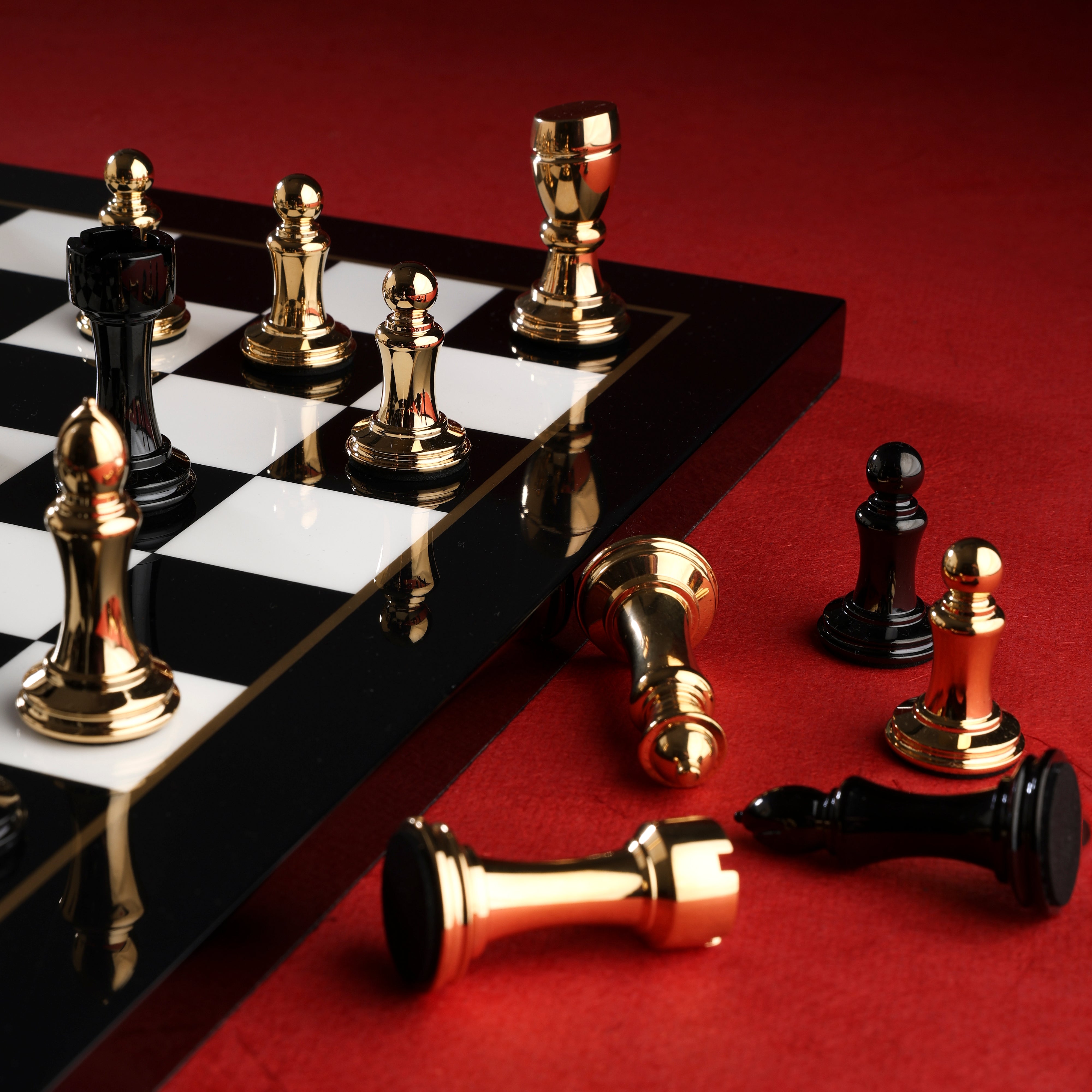 Sovereign - Goldplated Brass Chess Set