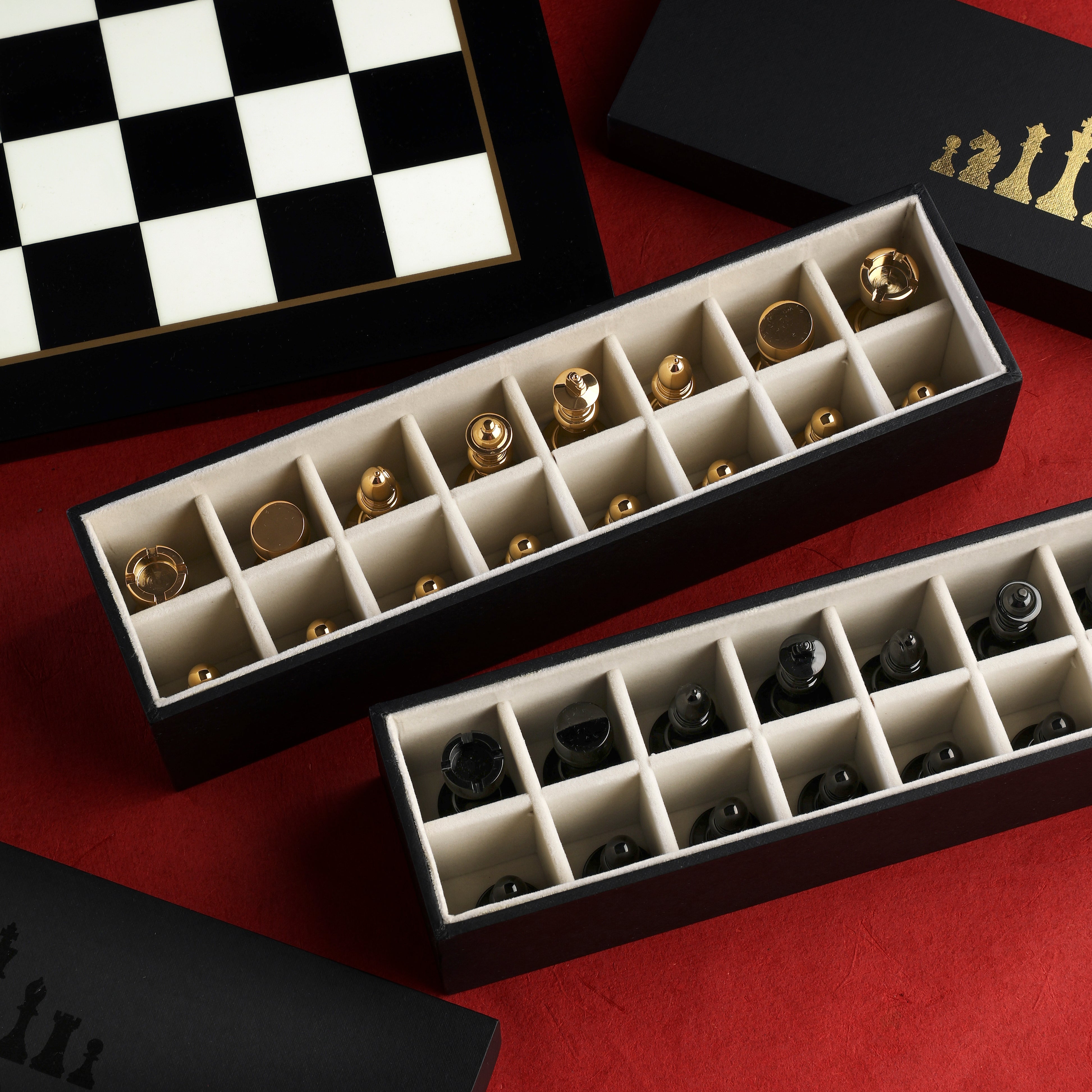 Sovereign - Goldplated Brass Chess Set
