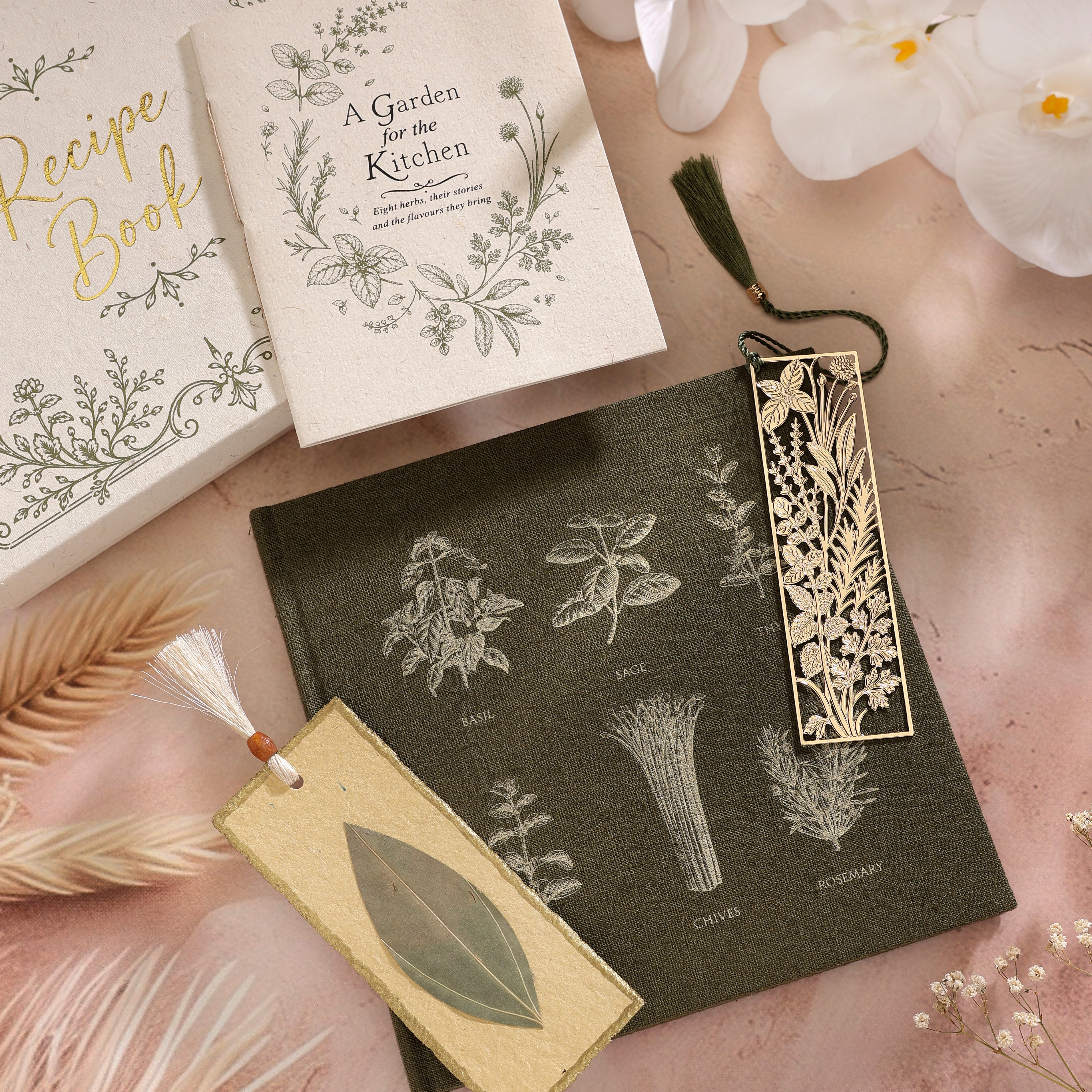 A Garden for the Kitchen — Handcrafted Recipe Book Gift Set