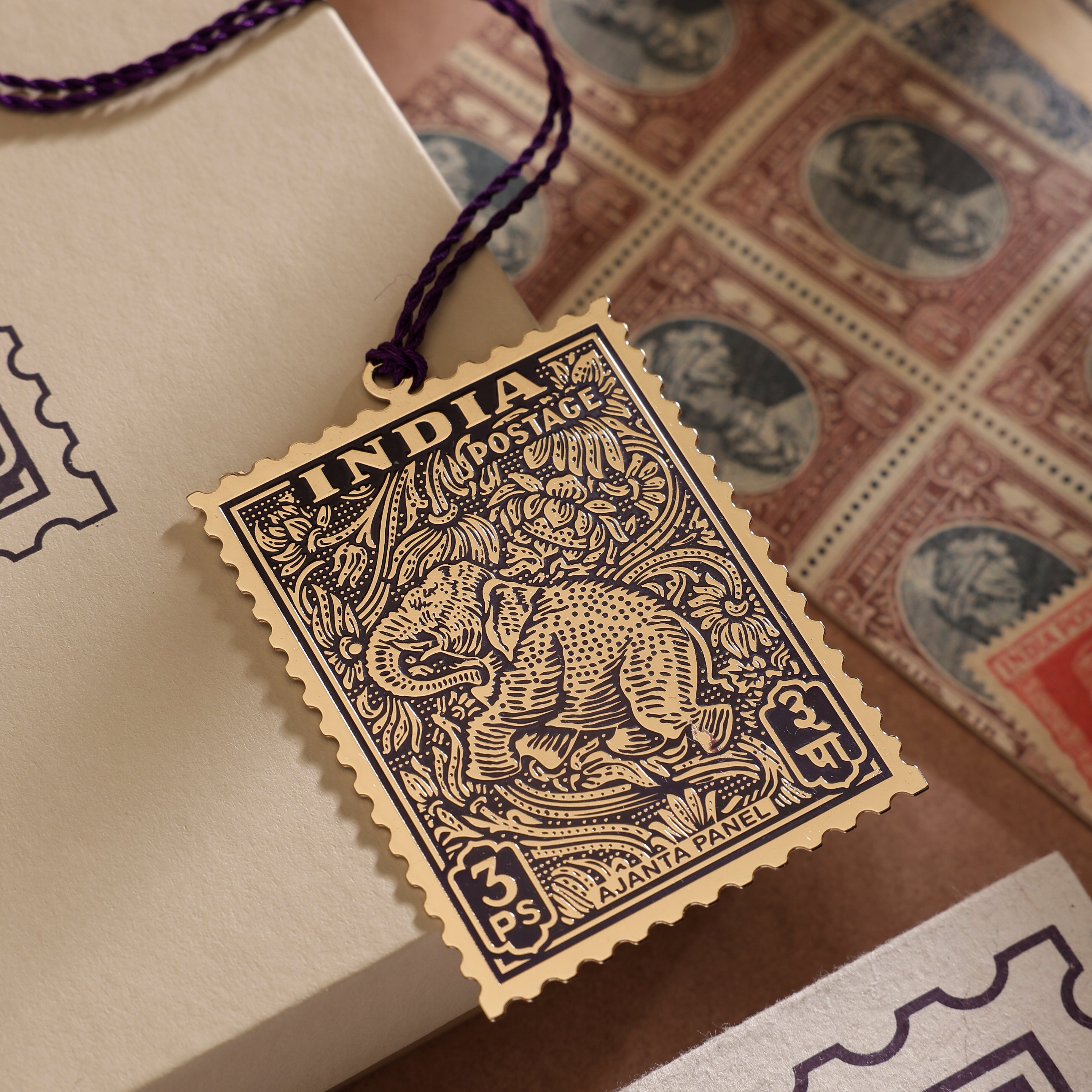 The Philately Gift Set - Ajanta Panel - Journal & Bookmark