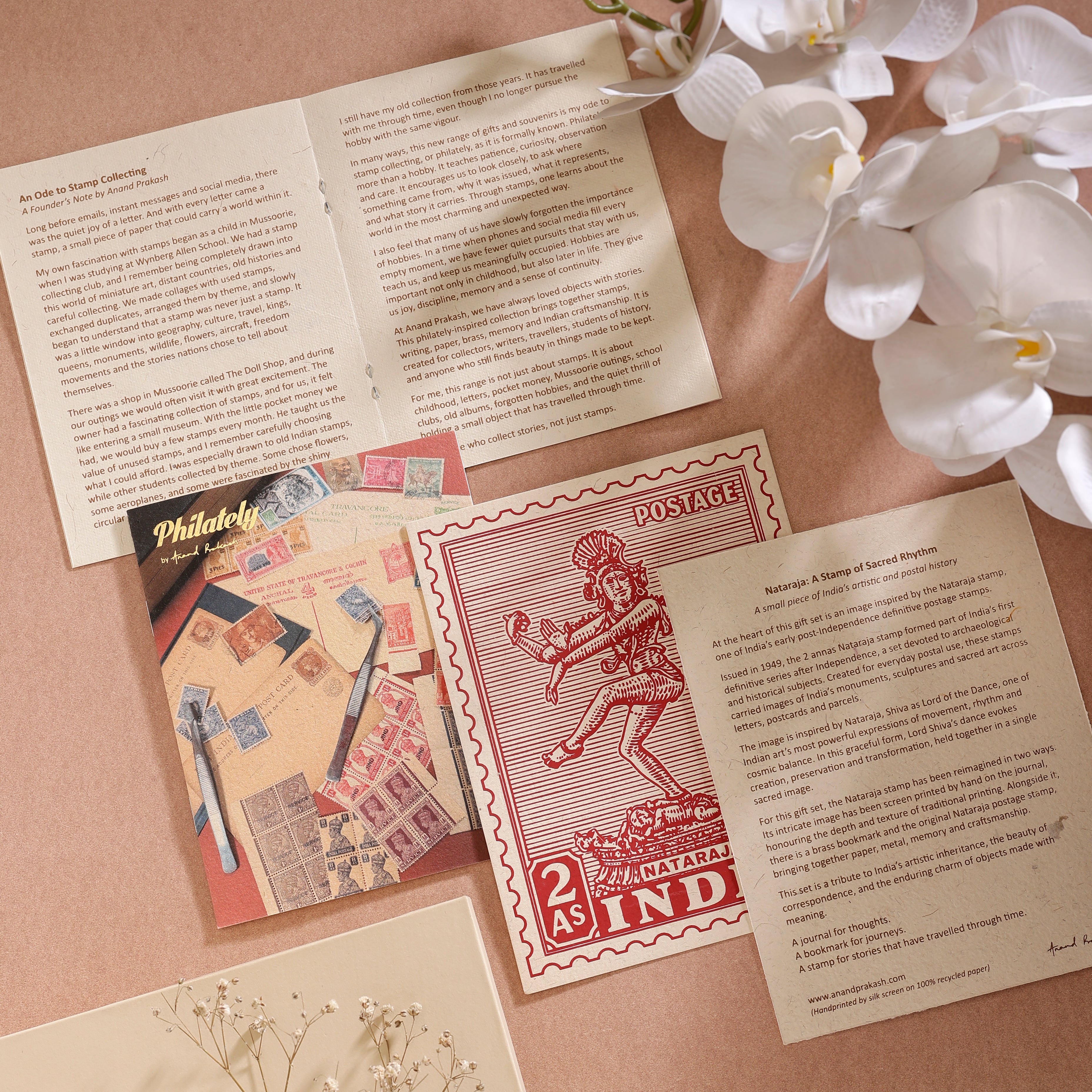 The Philately Gift Set - Nataraja - Journal & Bookmark