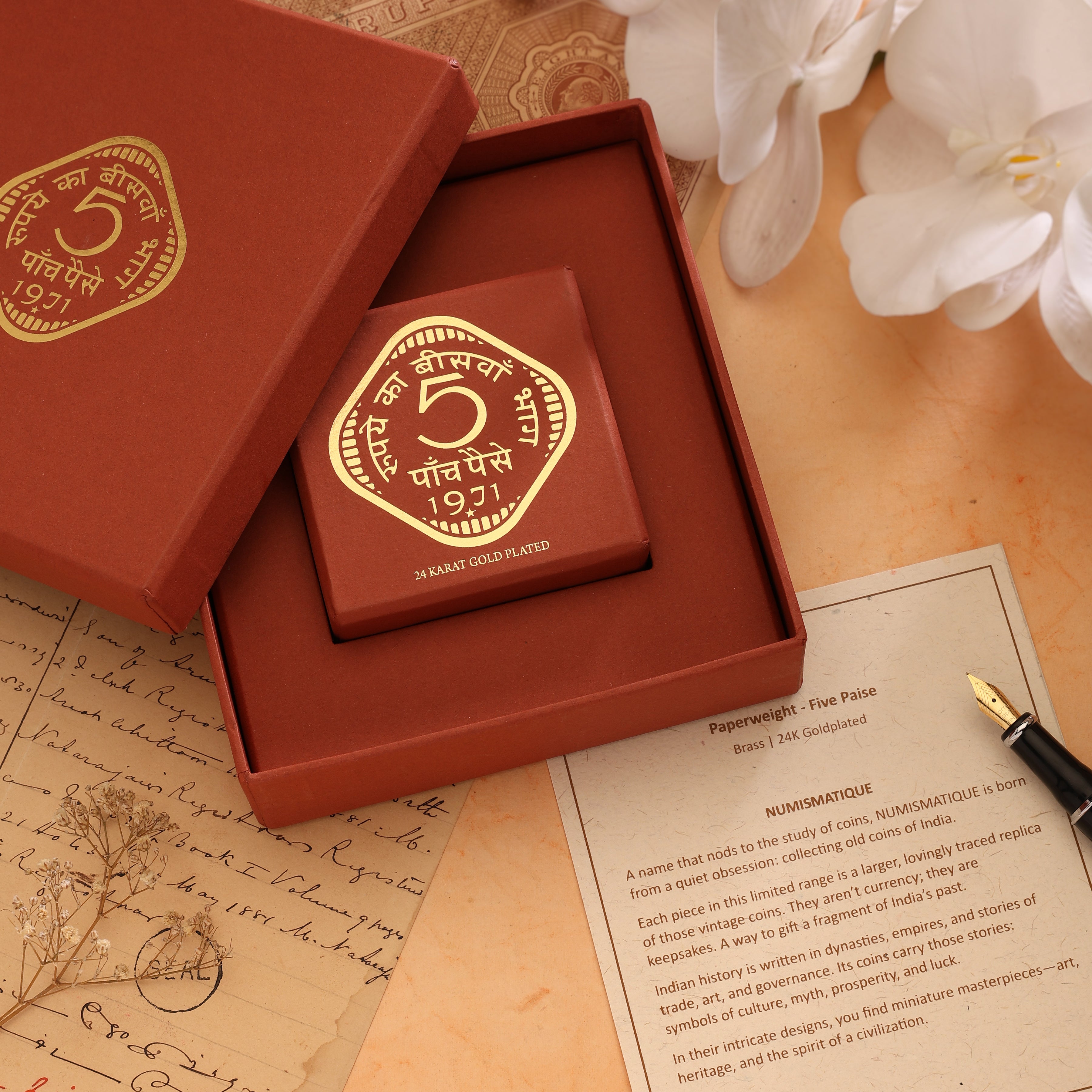 Paperweight 5 Paise - Brass