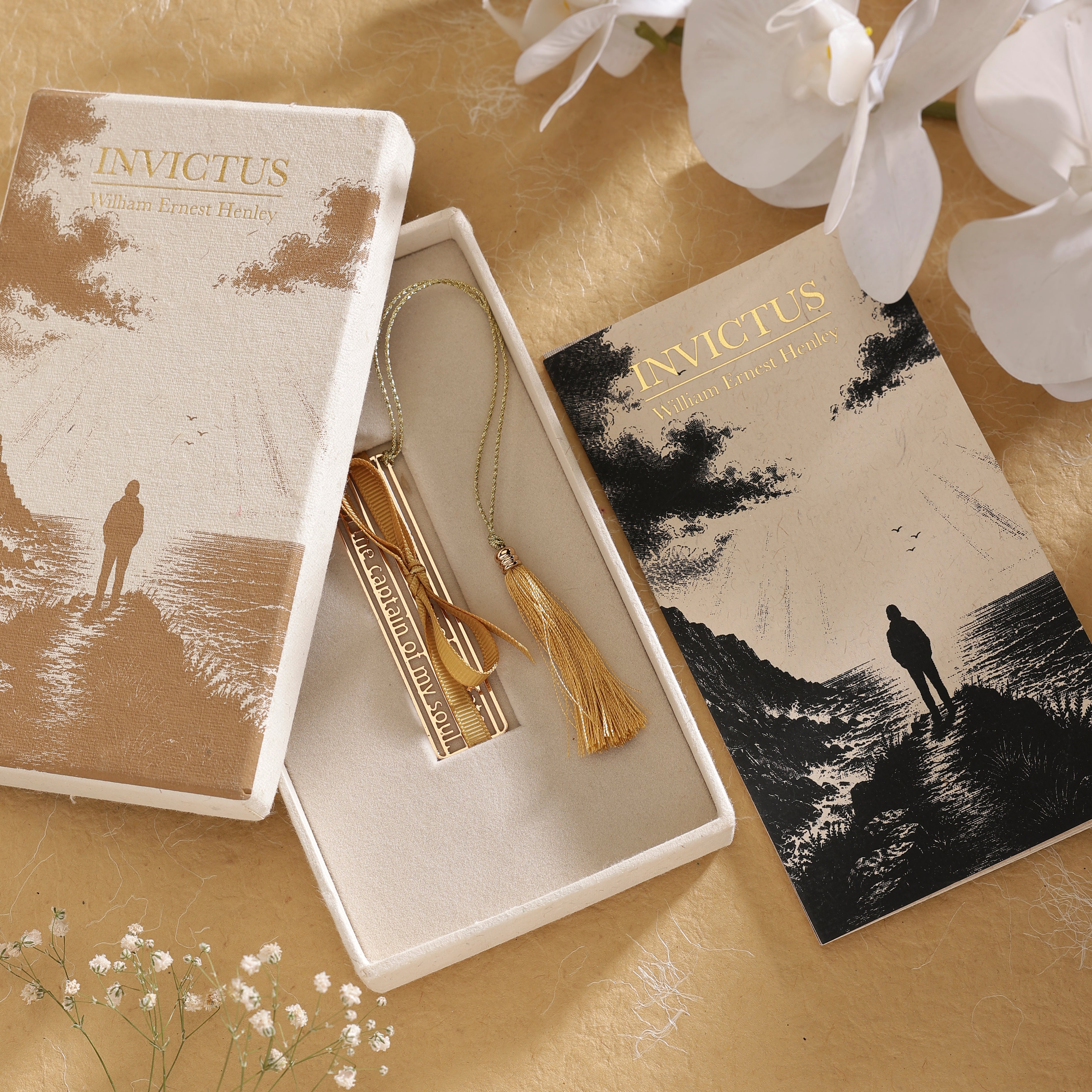Invictus - Brass Bookmark - Poem Collection
