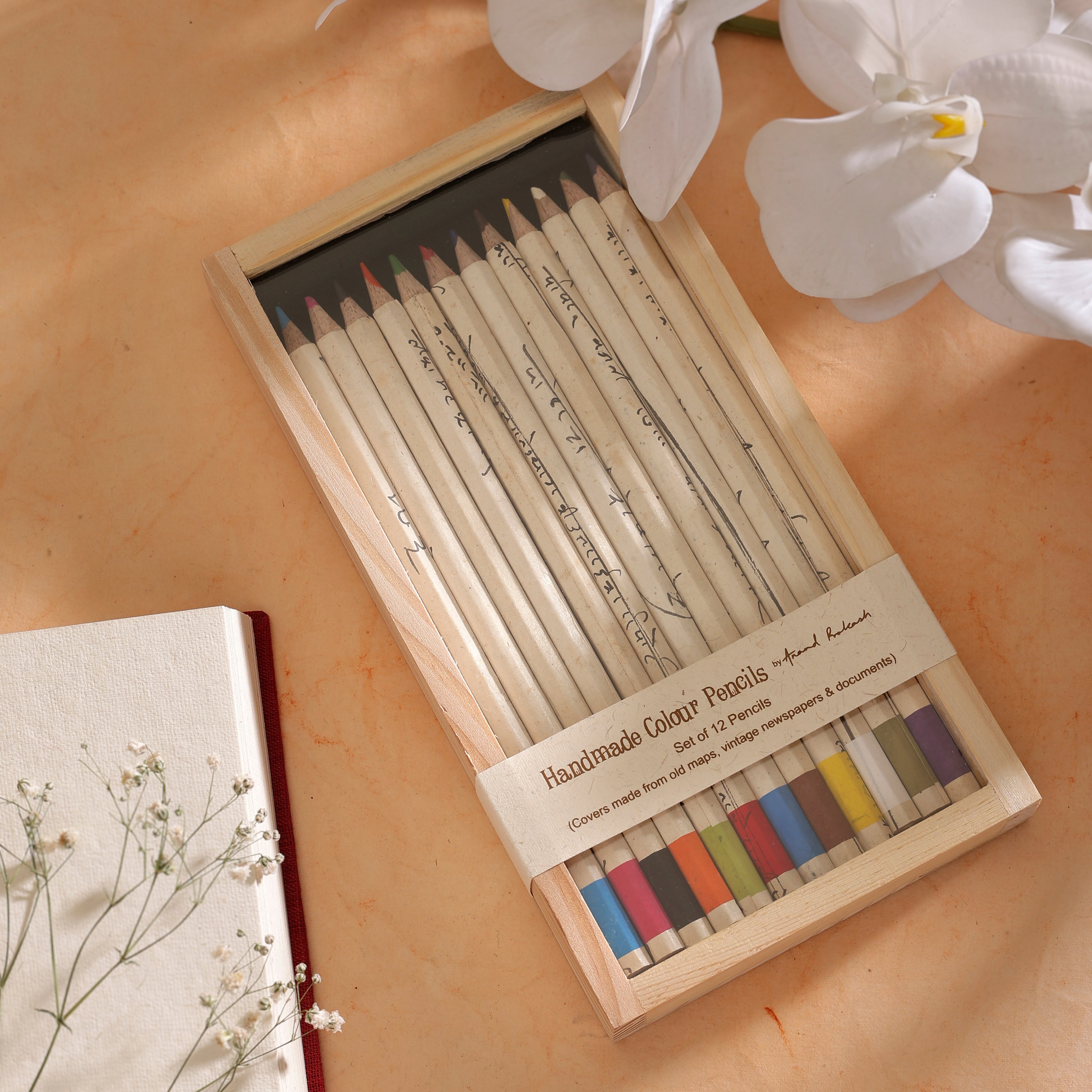 Colour Pencils - Vintage Docs. Box of 12