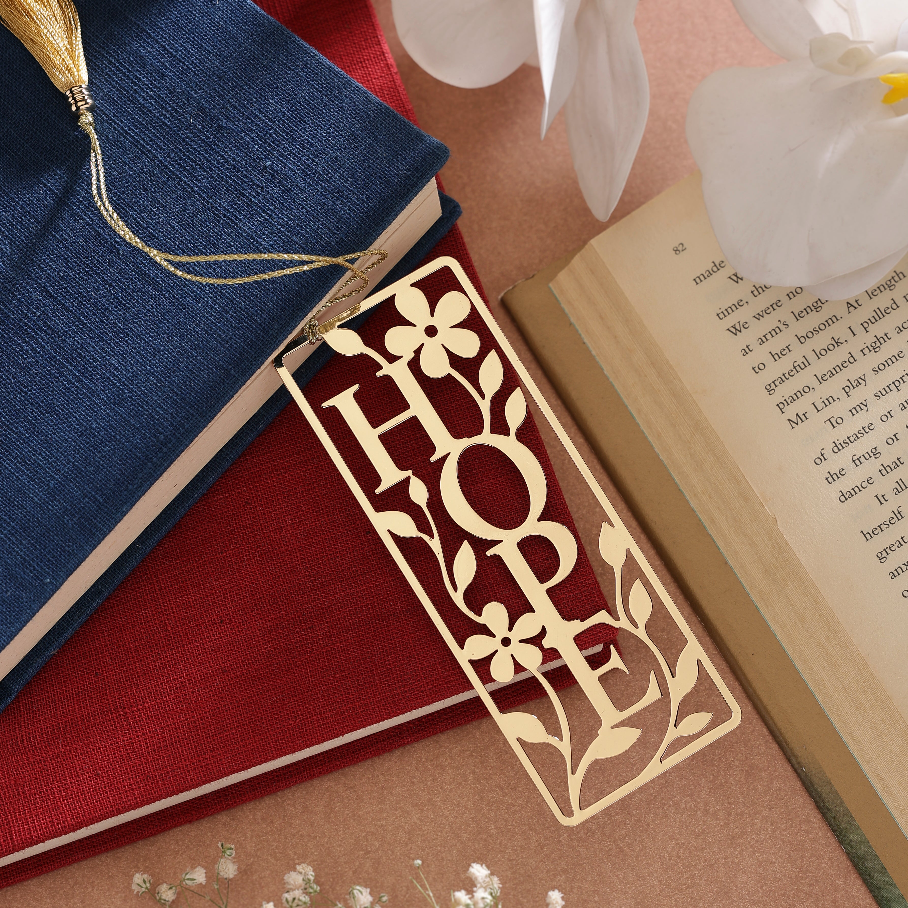 Hope - Brass Bookmark