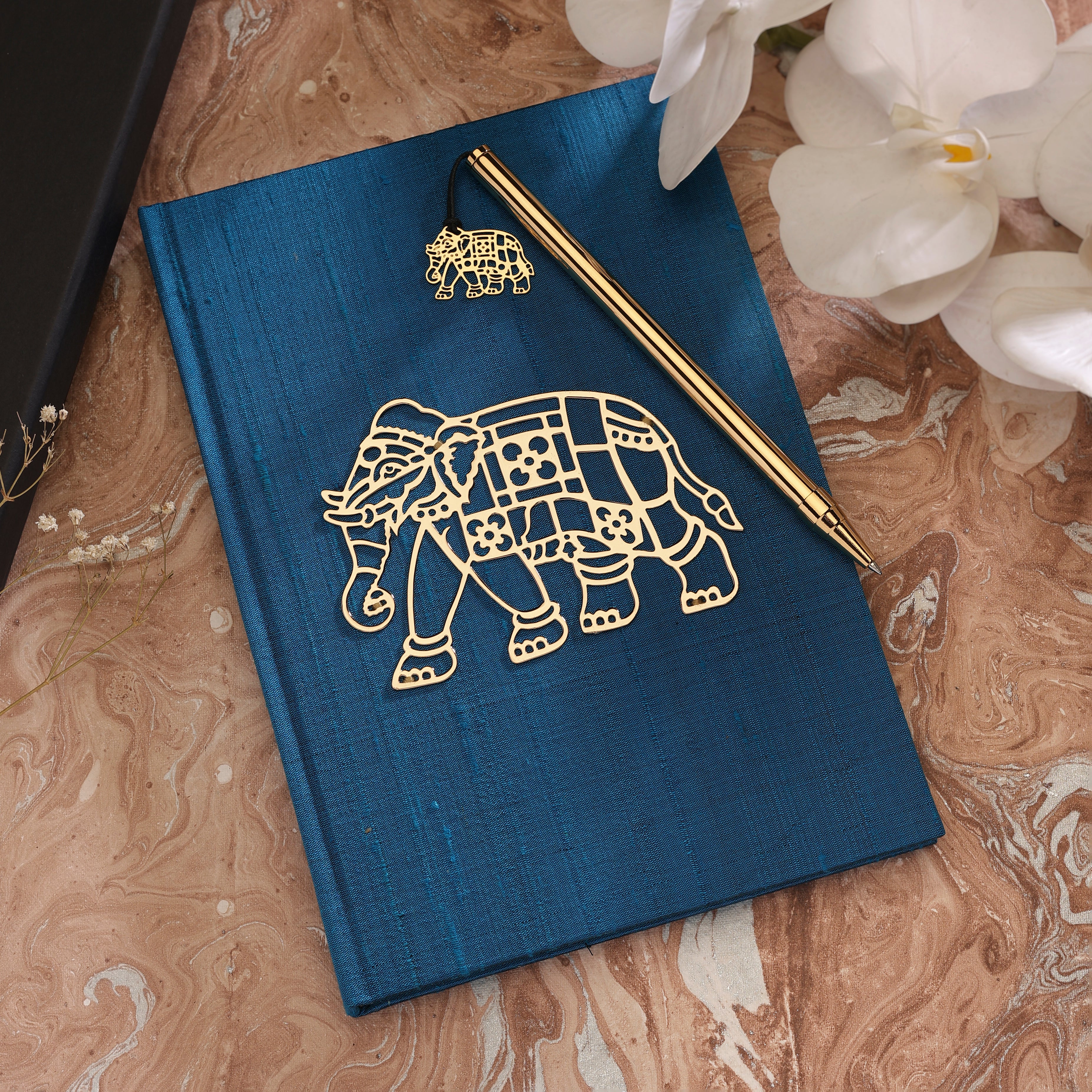 The Elephant Heritage Gift Set - Silk - Turquoise