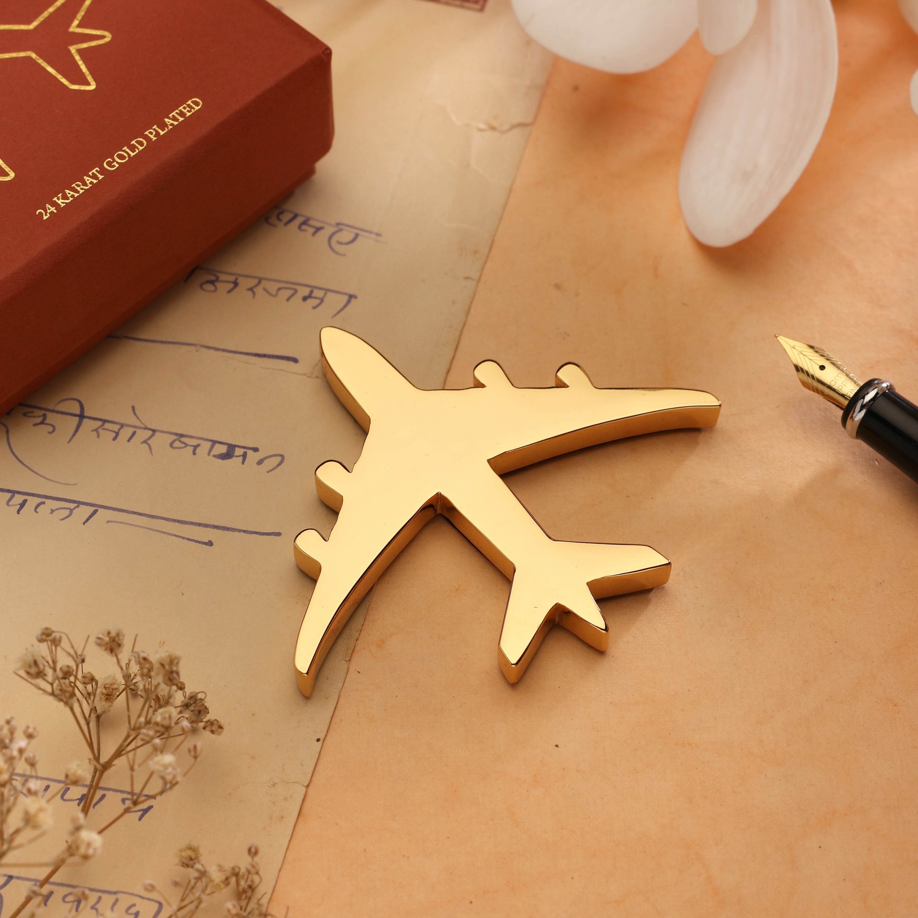 Aviator Desk Paperweight - Goldplated