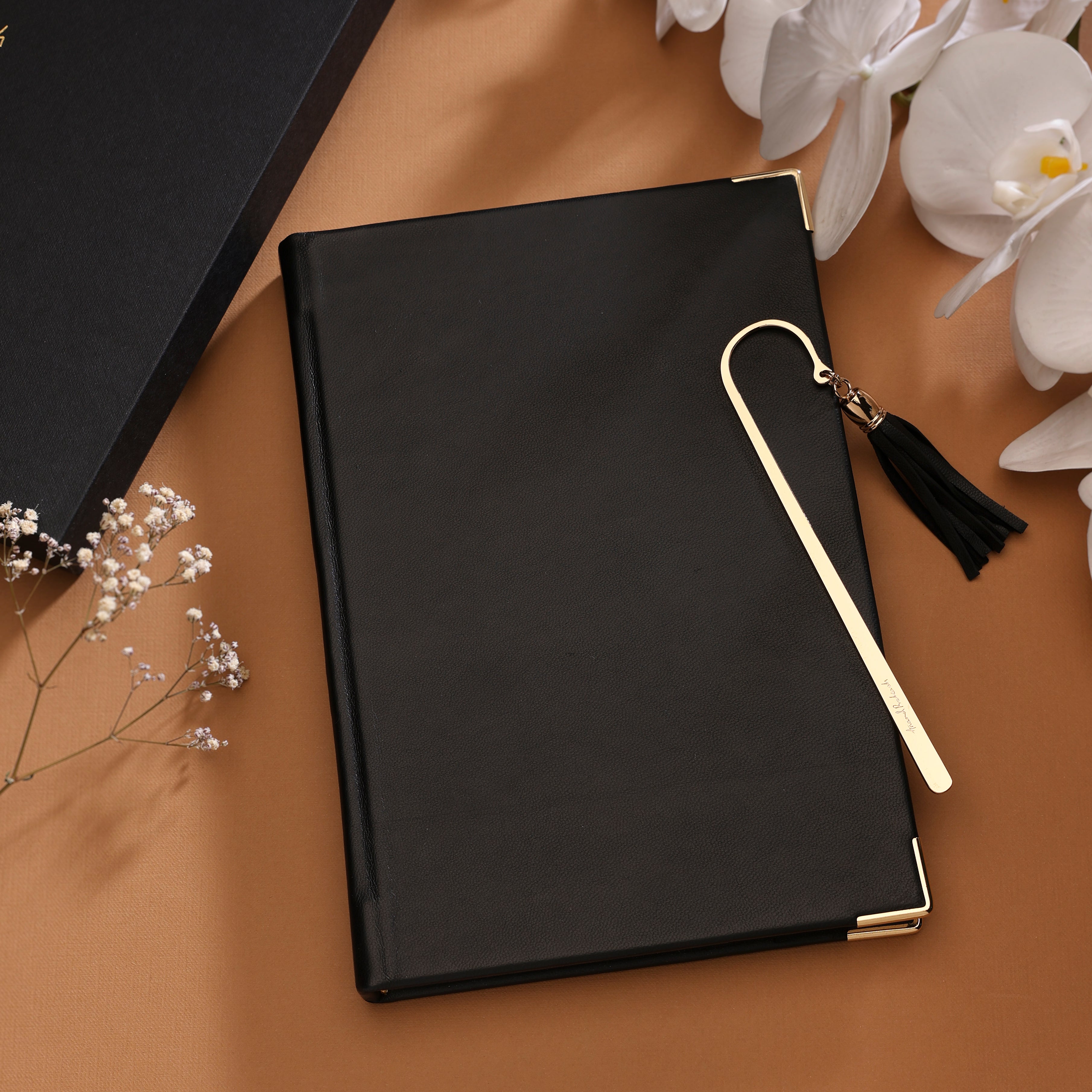 Gift Set - Eterna Leather Journal & Brass Bookmark