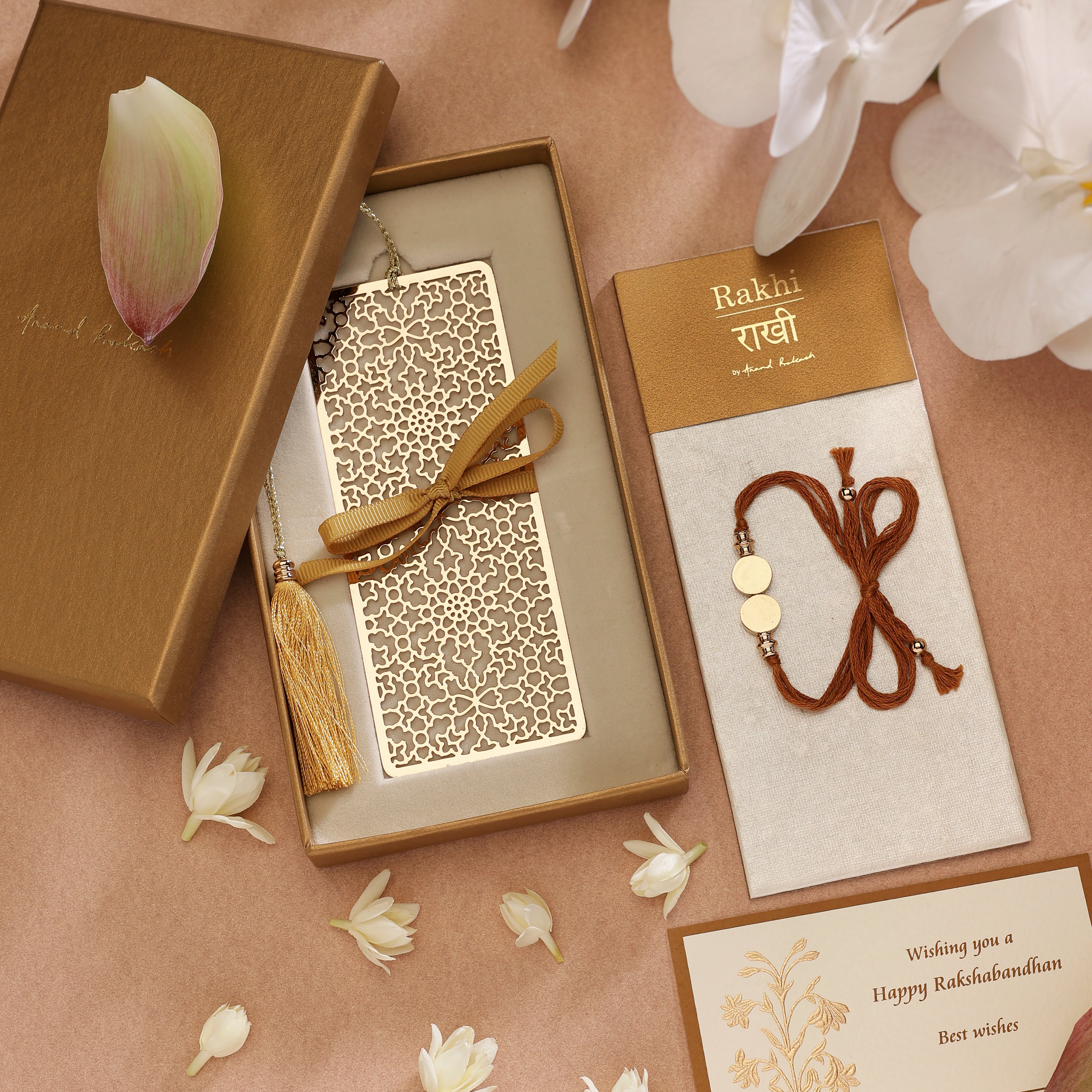 Rakhi Gift Box - Bookmark Amer Mesh