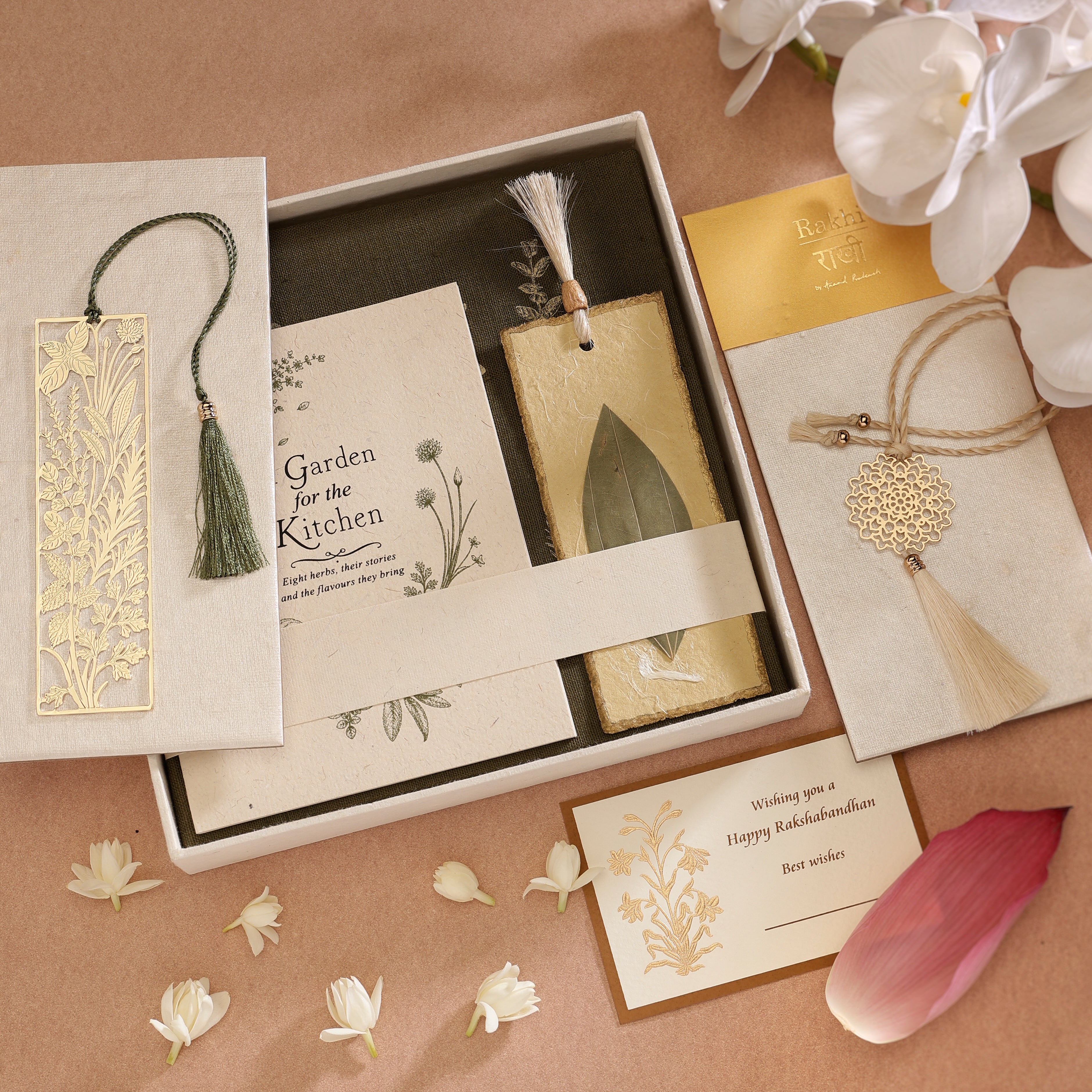 Rakhi Gift Box - A Garden for the Kitchen Recipe Book & Lumba