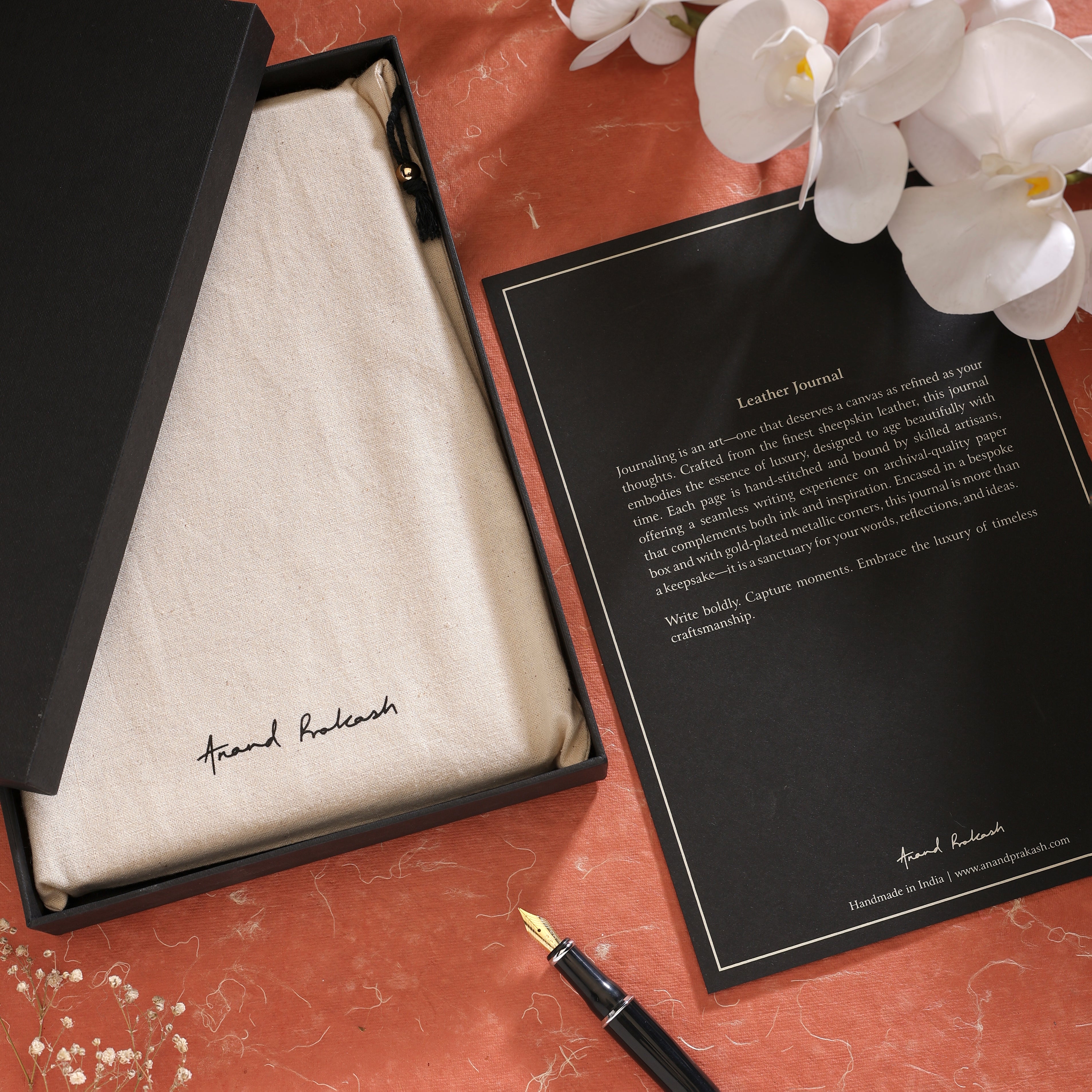 AUREA Leather Journal - Antique Gold