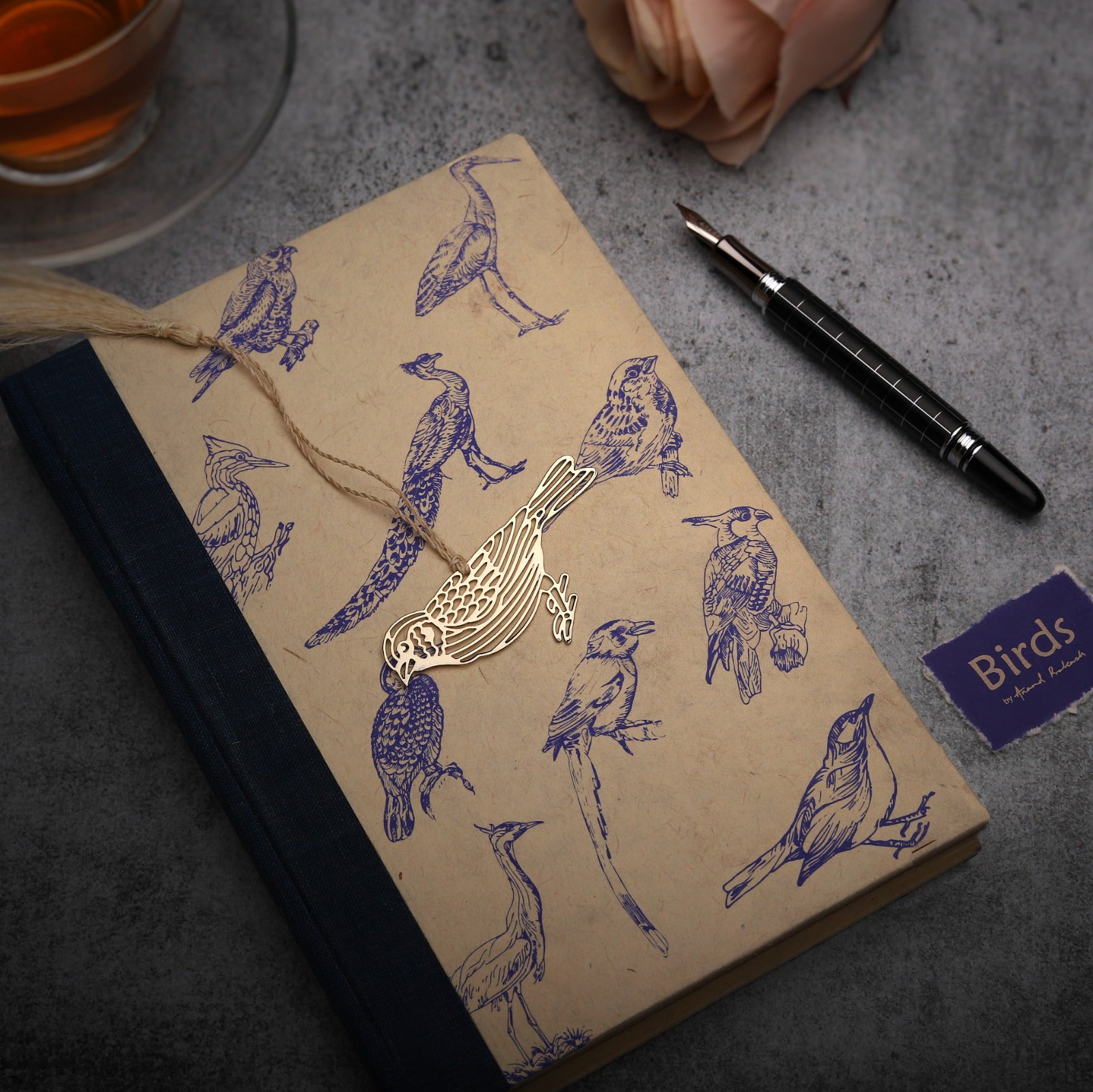 Journal Bird Print Blue Bird Bookmark