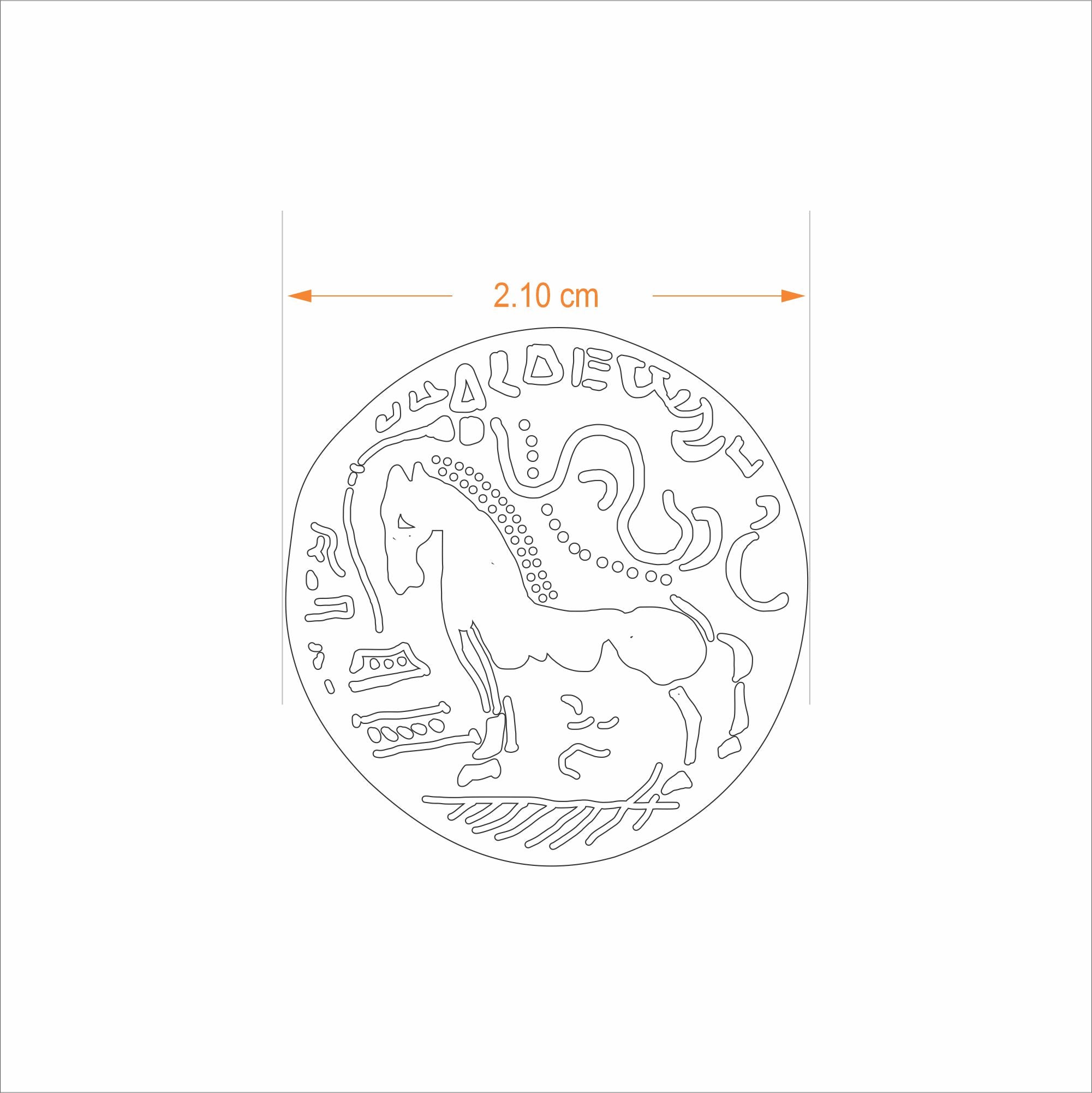 Cufflinks - King Samudragupta Ashvamedha Coin | Anand Prakash