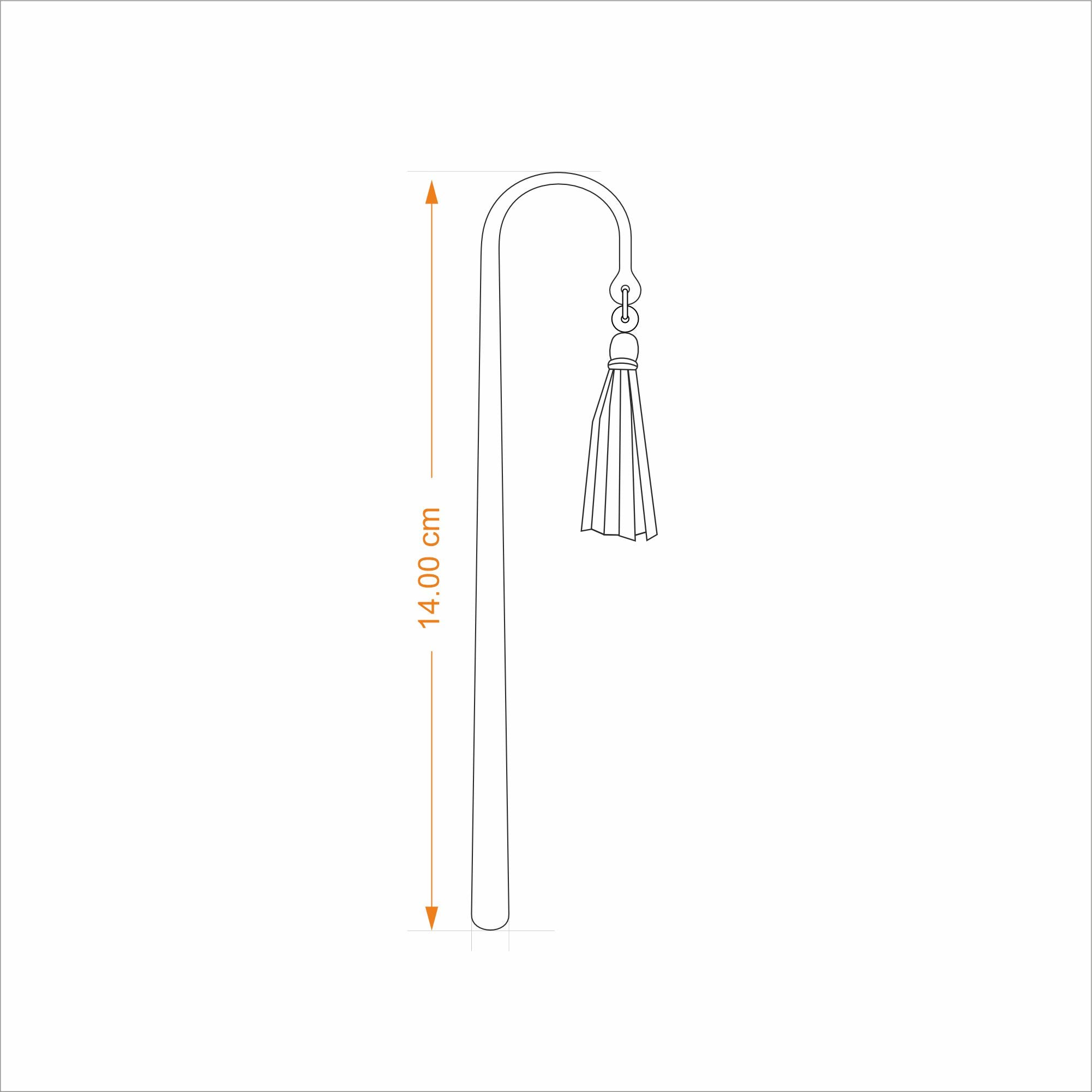 Bookmark Hook Design - Leather Tassel