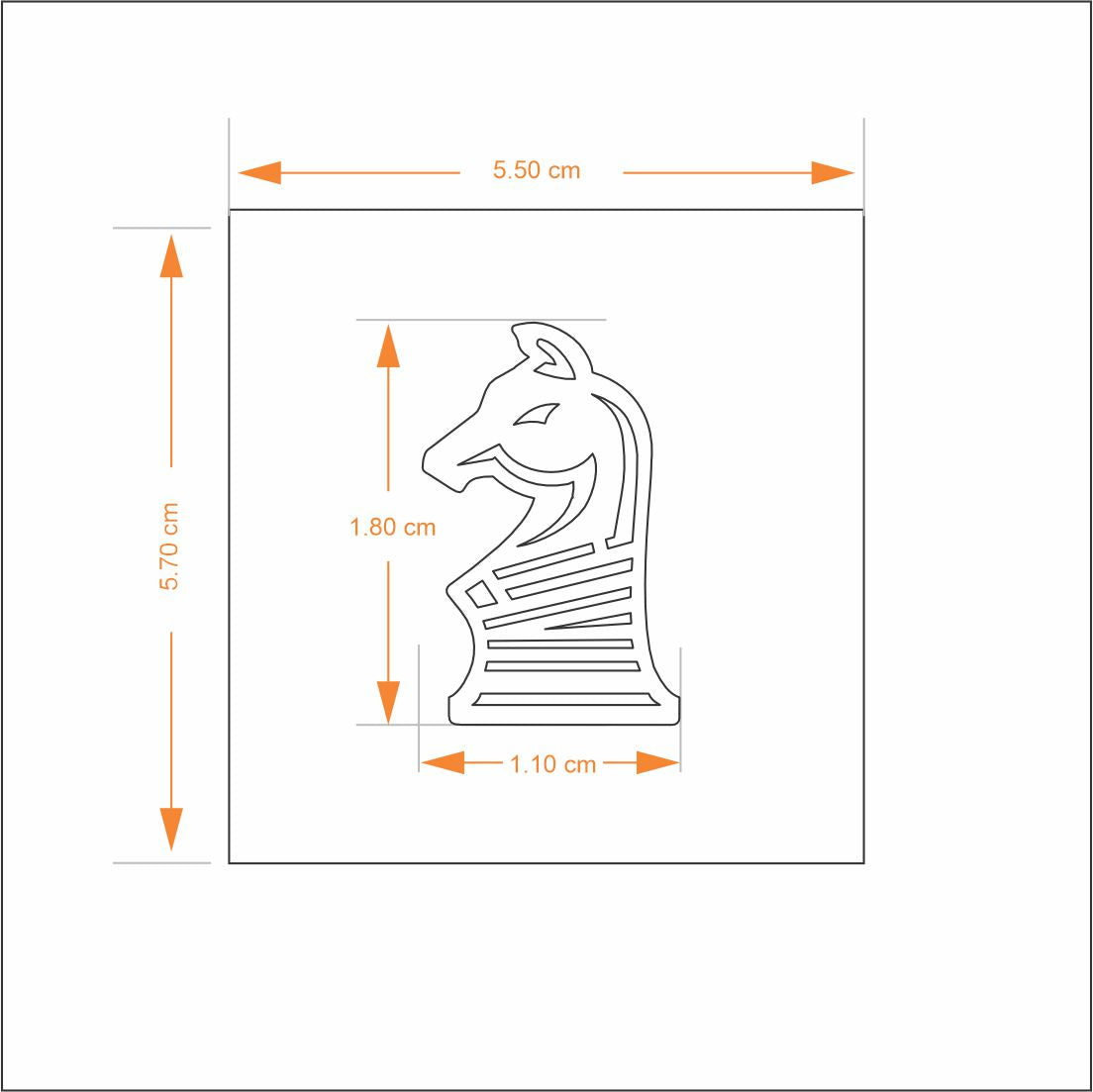 Lapel Pin - Chess Knight - Goldplated Brass