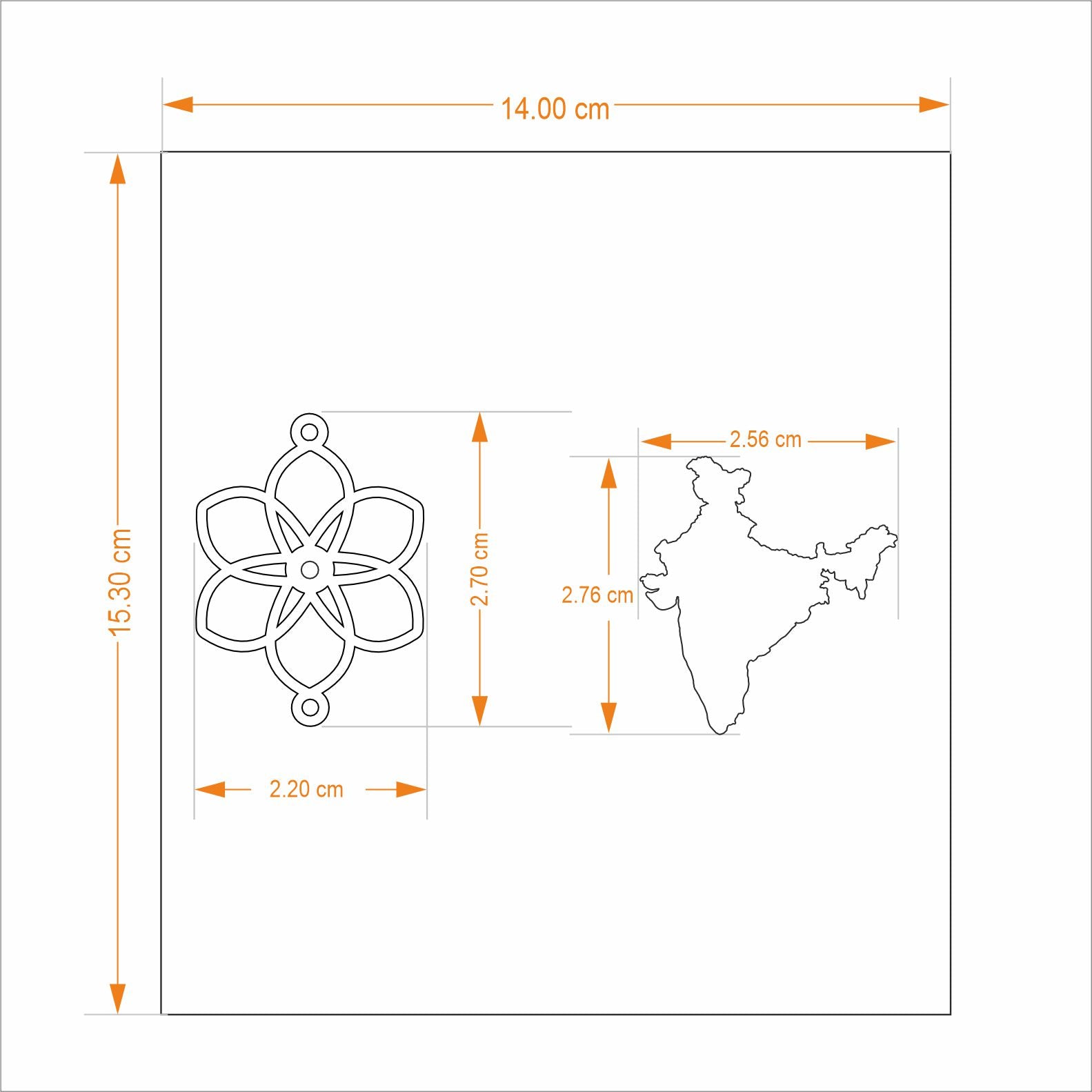 Rakhi Gift Box - Lapel Pin India Map