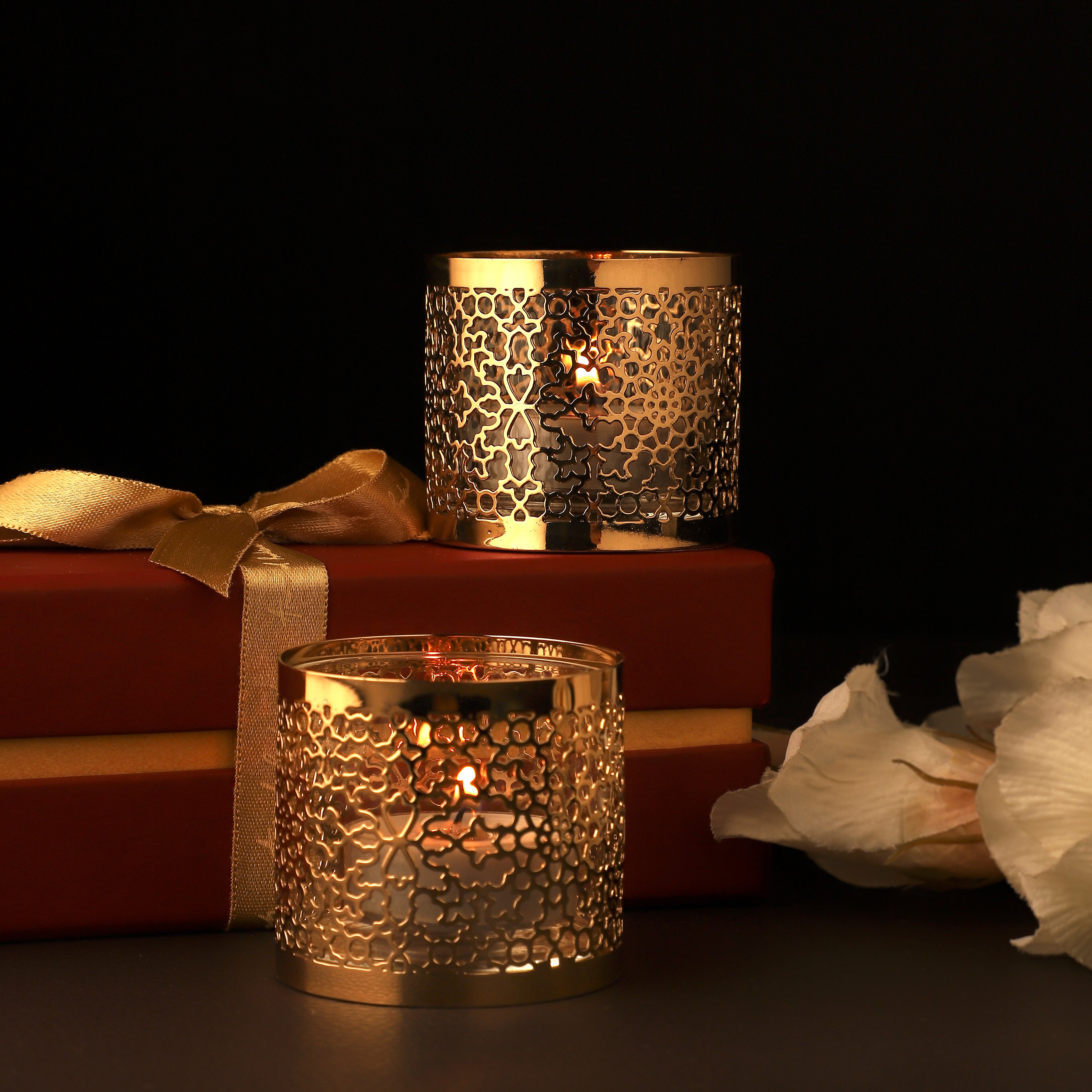 Tea Light Holder Amer Set of 2 | Anand Prakash