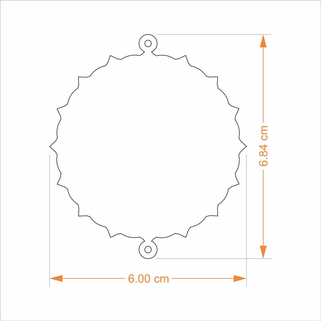 Car Hanging - N Flower Goldplated