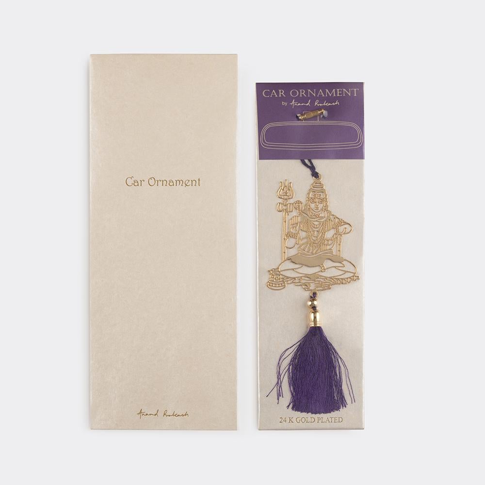 Car Hanging - Lord Shiva Goldplated