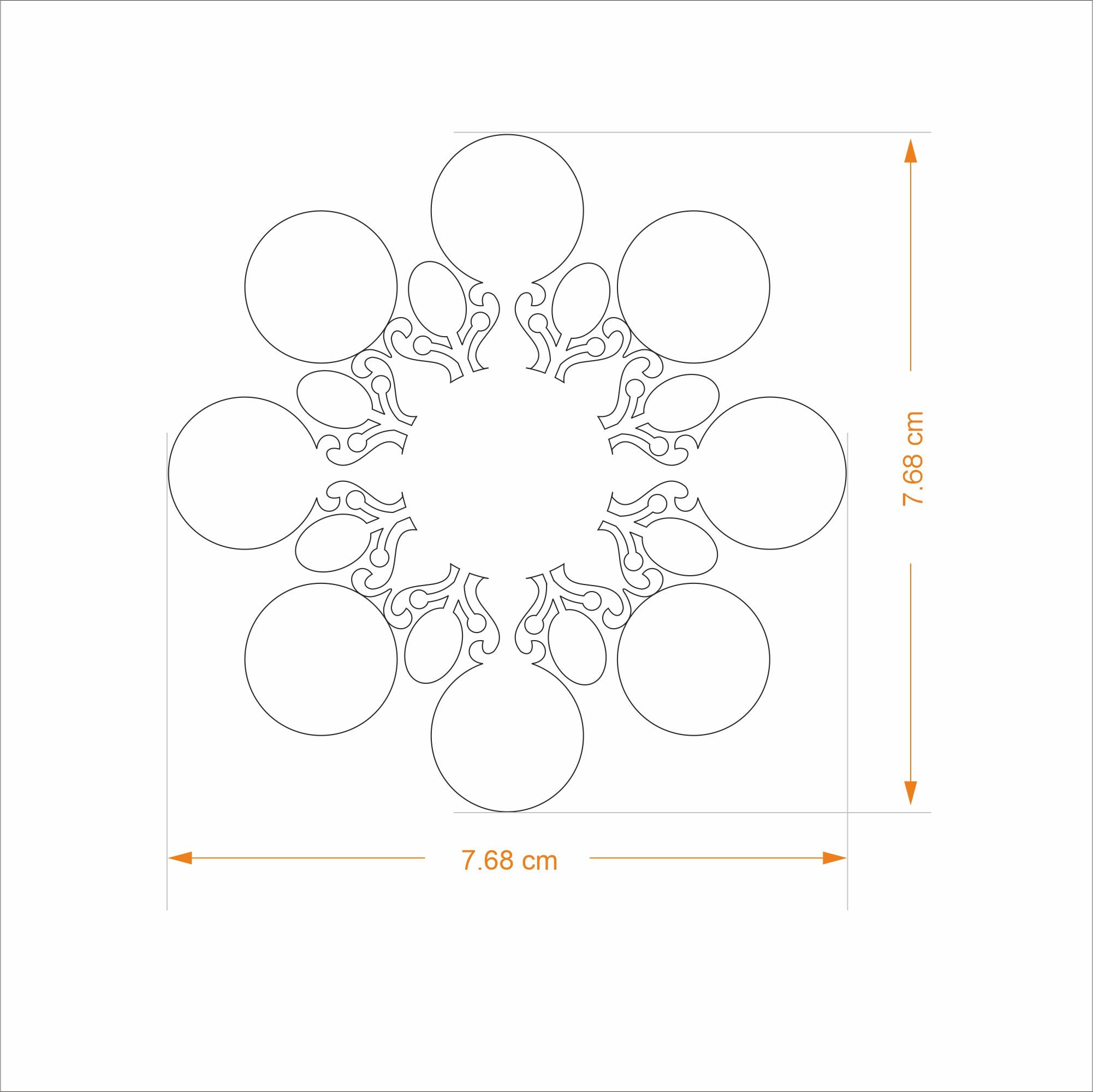 Christmas Ornament - Circle Ornament