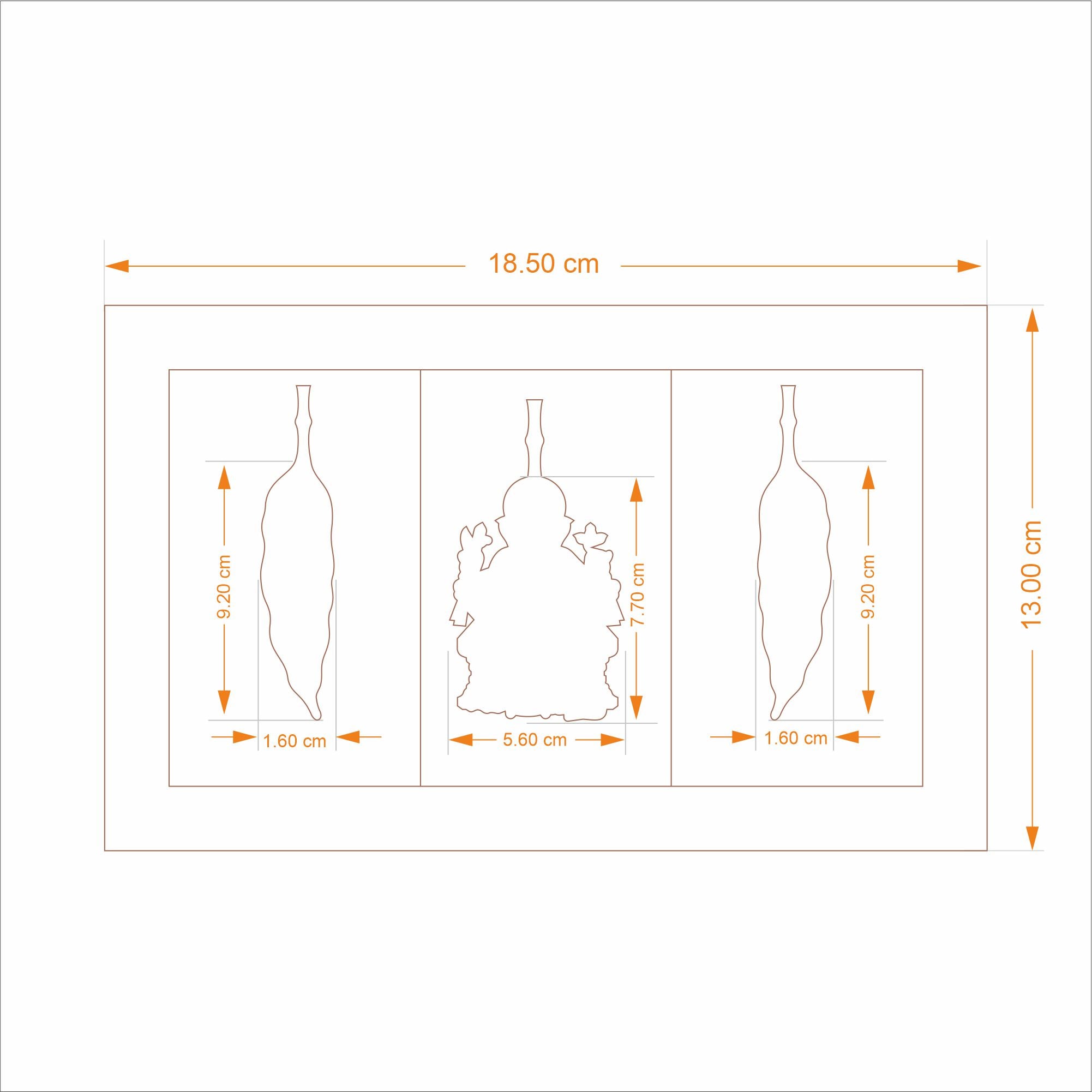 Decorative Door Hanging Leaf Brass