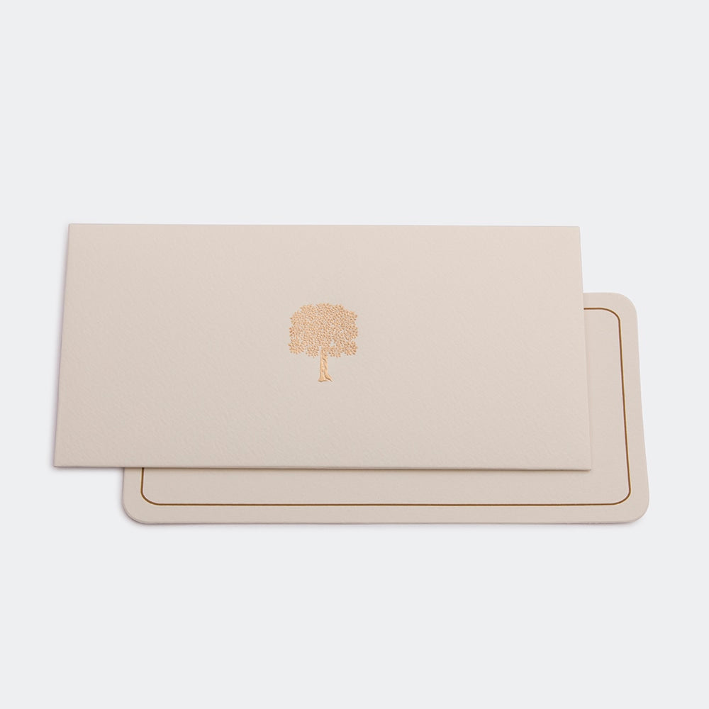 Money Envelope Cream - Single Piece Tree Design