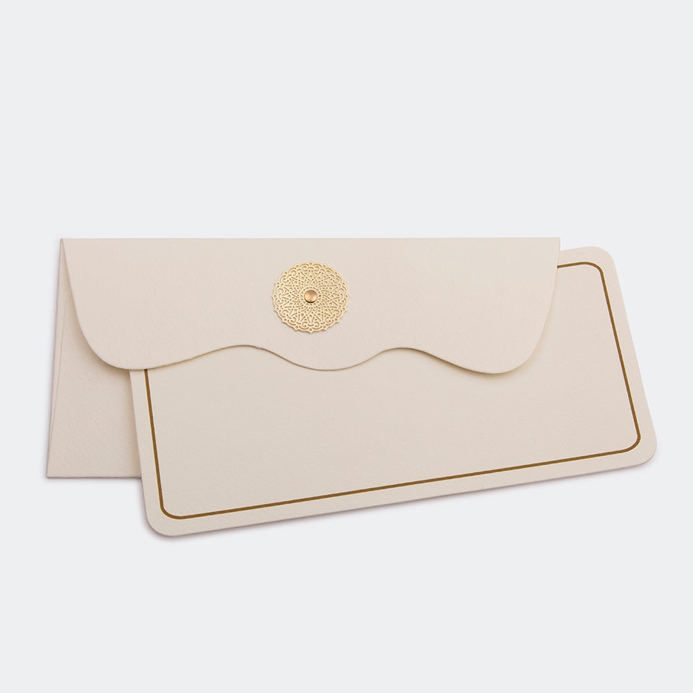 Money Envelope Cream - Single Piece Tree Design