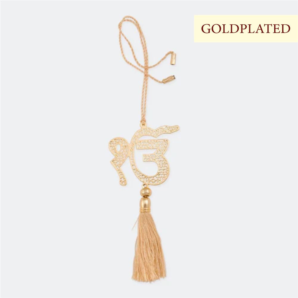 Car Hanging - Ek Onkar Goldplated