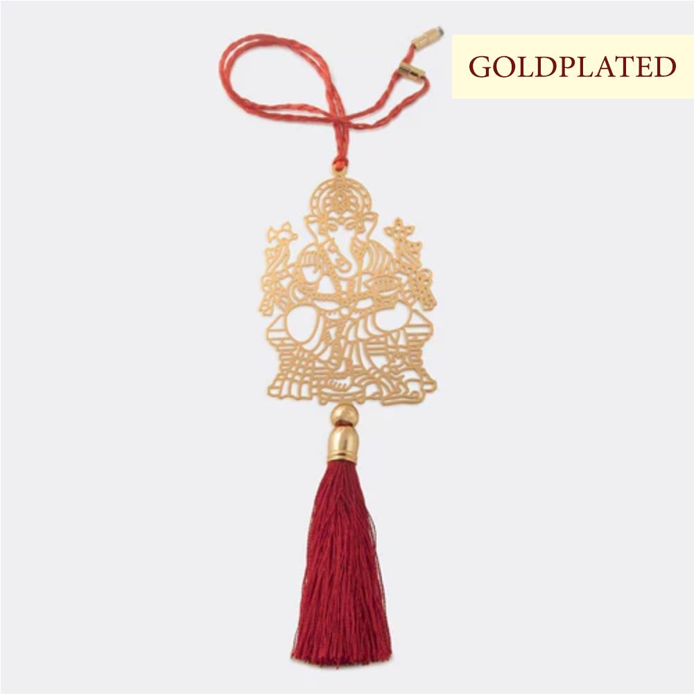 Car Hanging - Sri Ganesha Goldplated