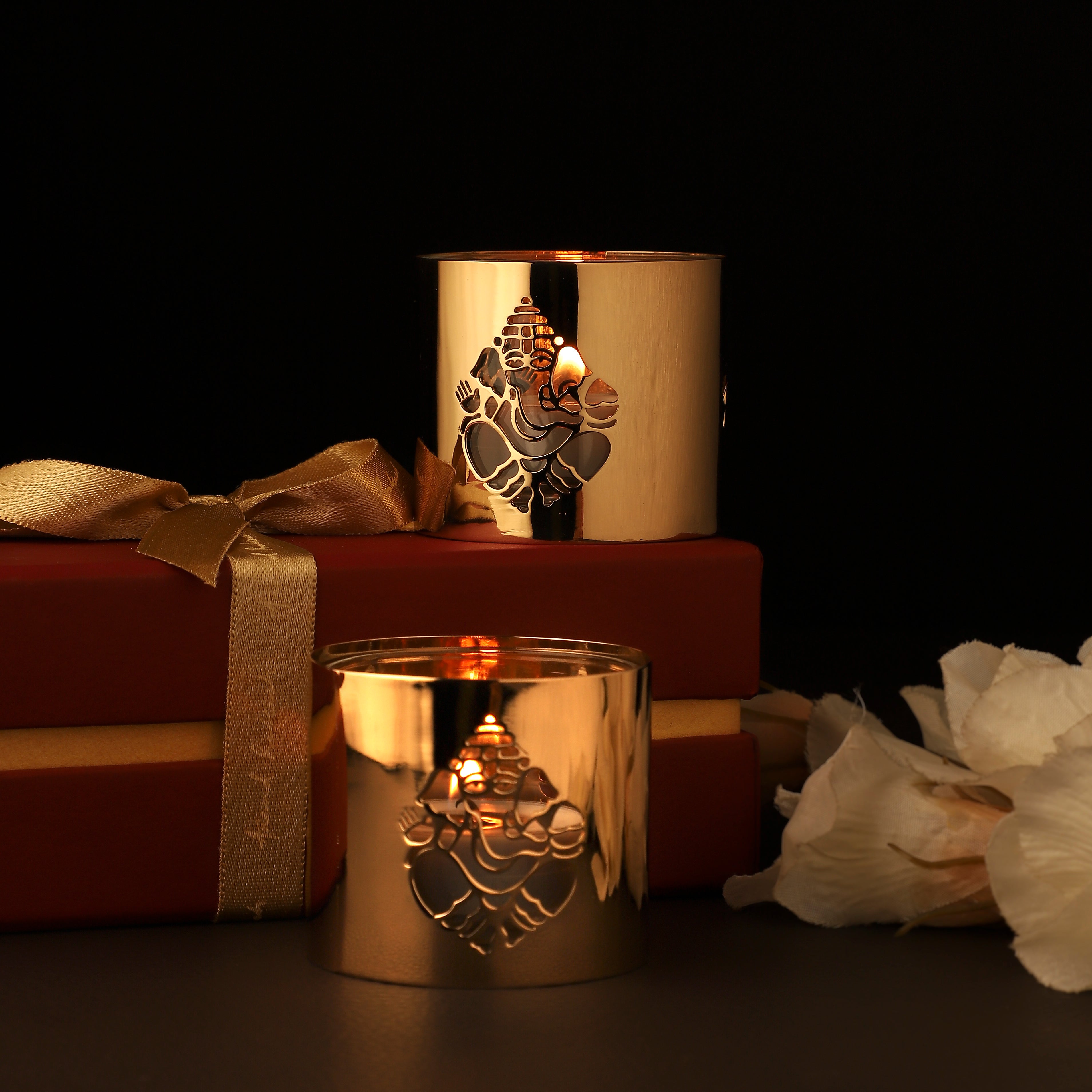Tea Light Holder Sri Ganesha Set of 2 | Anand Prakash