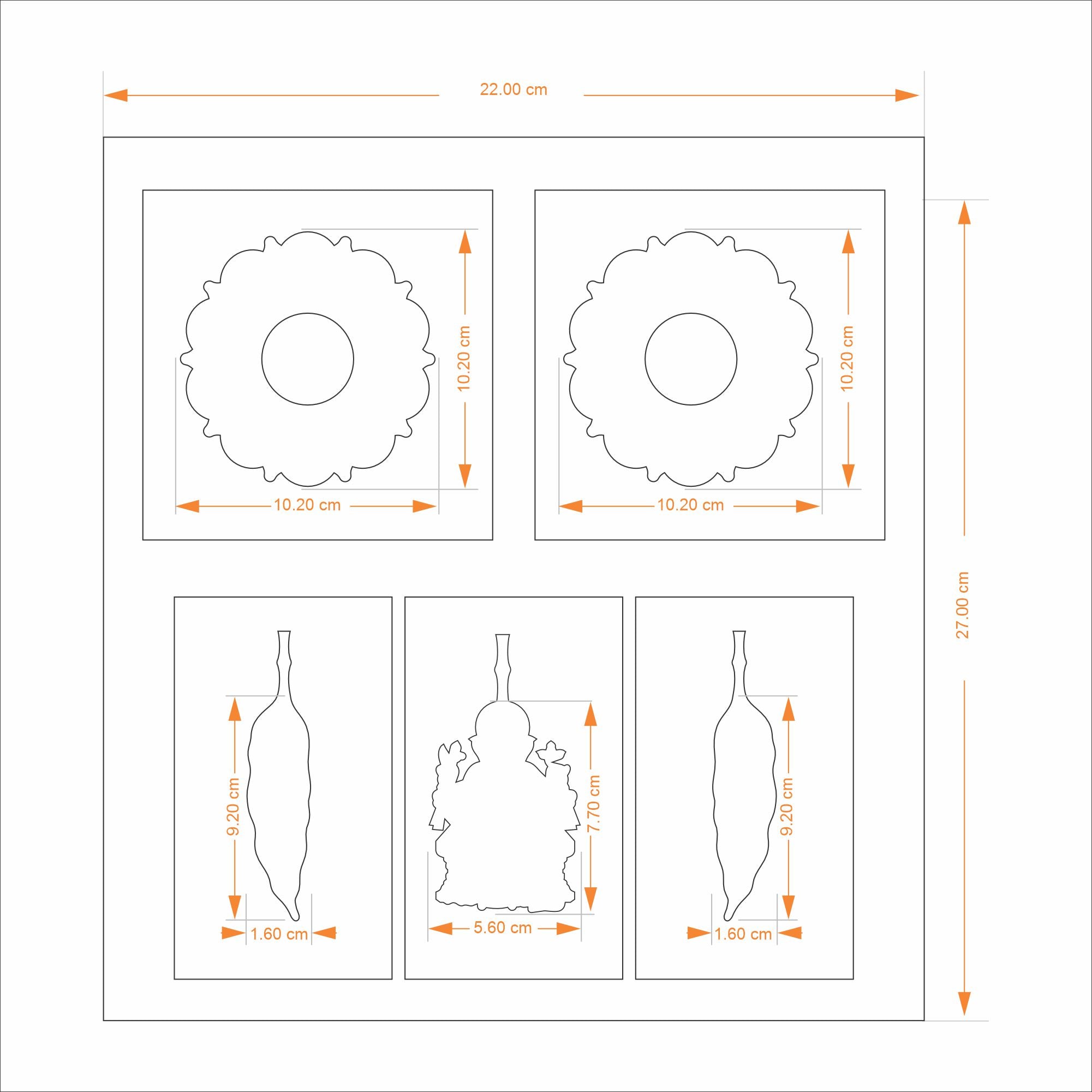 Gift Set - Prabha Mandala Tealight Holders & Door Hanging