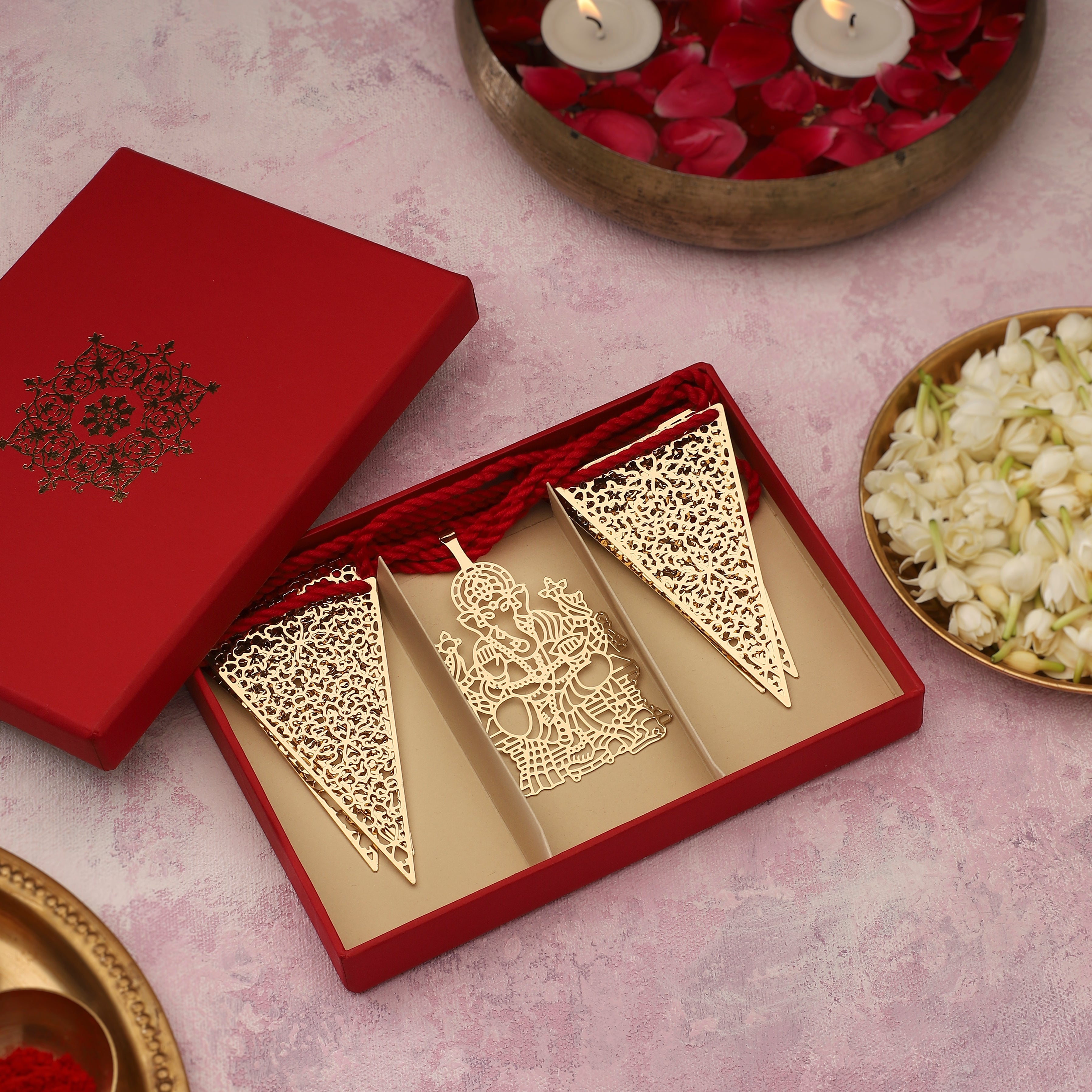 Decorative Door Hanging Triangle Golden Finish | Anand Prakash