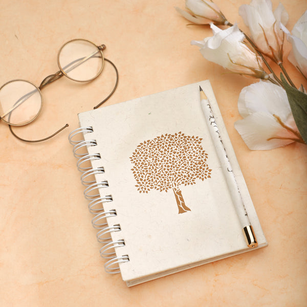 Notebook Tree & Pencil - Spiral Bound