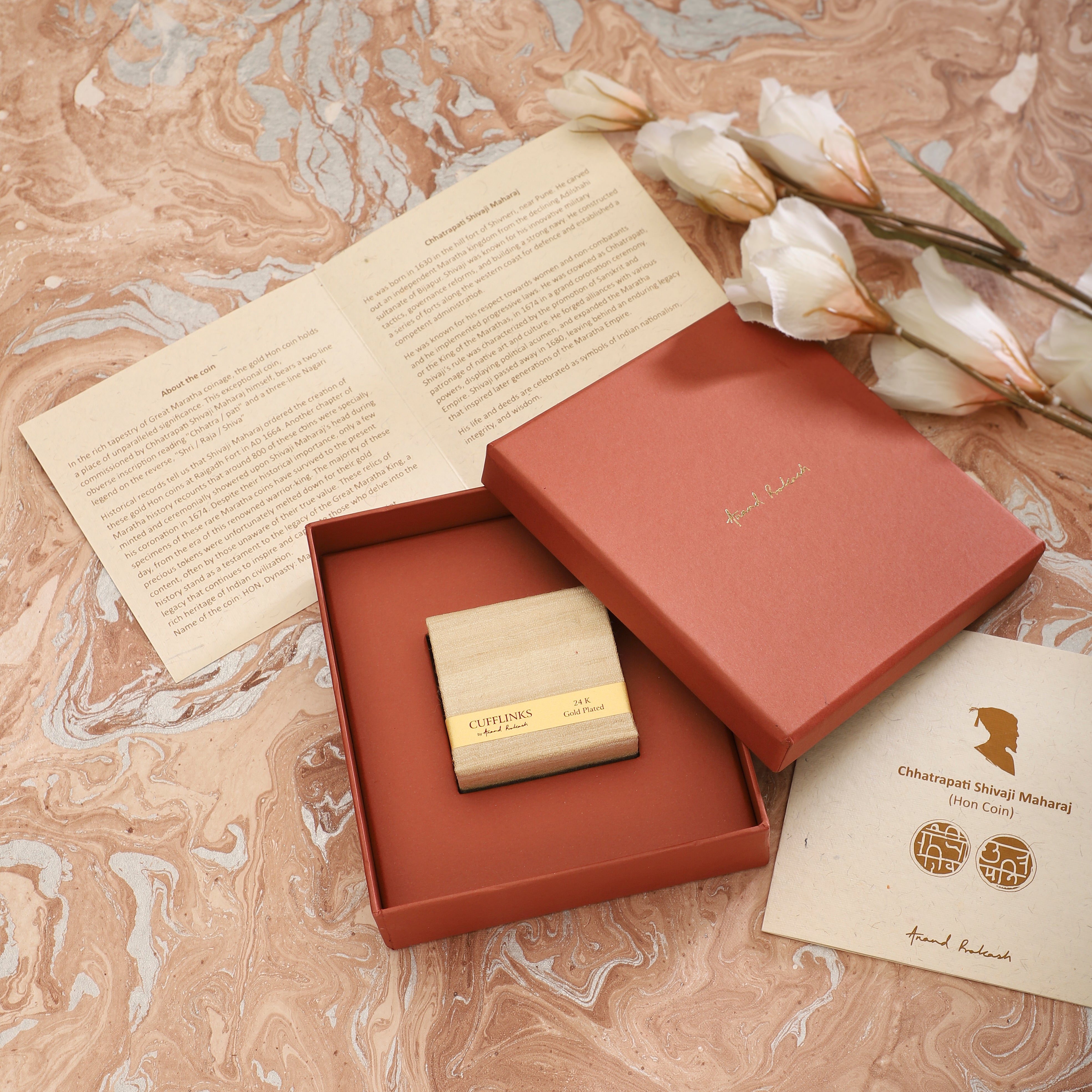 Cufflinks - Chhatrapati Shivaji Maharaj - Hon Coin | Anand Prakash