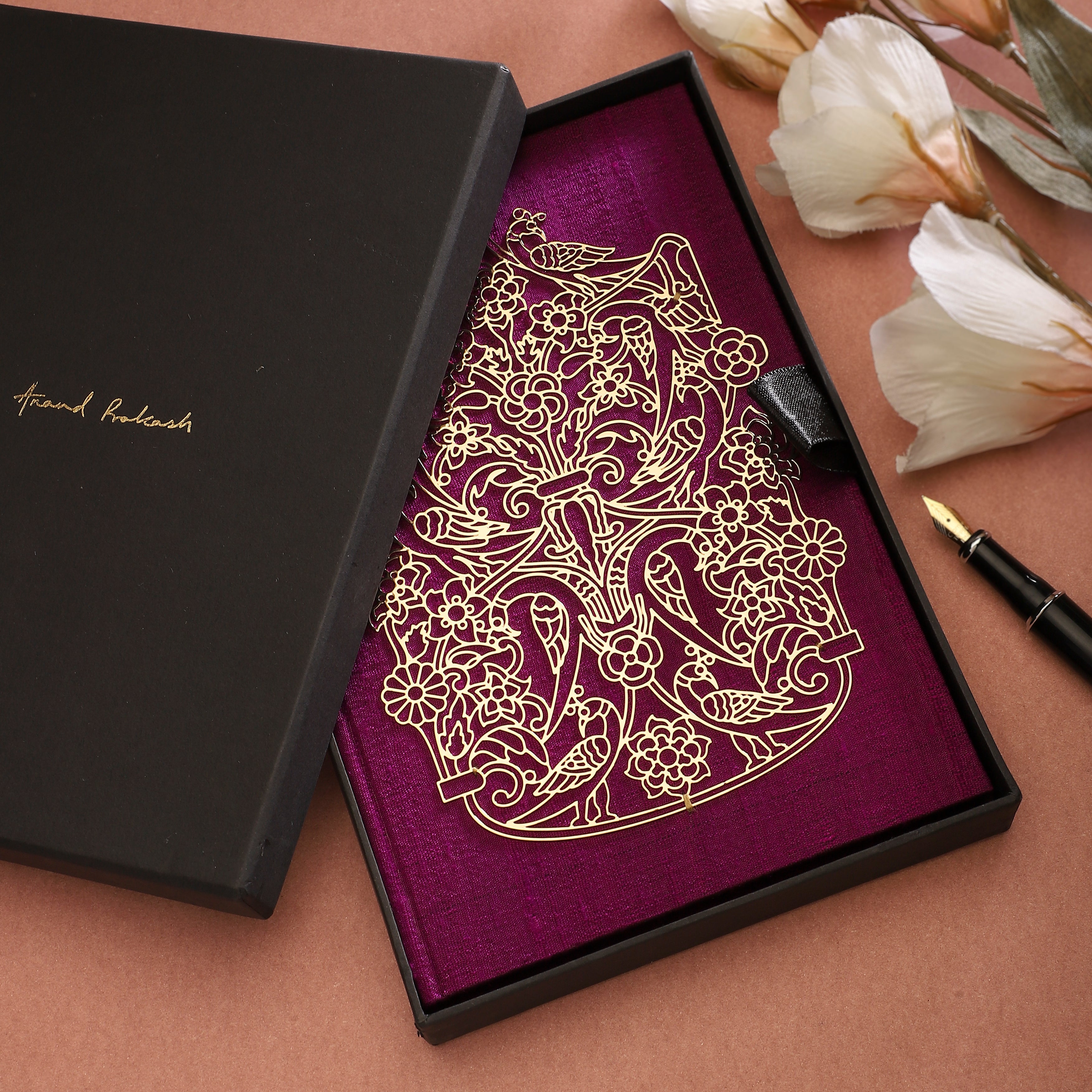 Journal Luxe Silk - Peacock Symphony