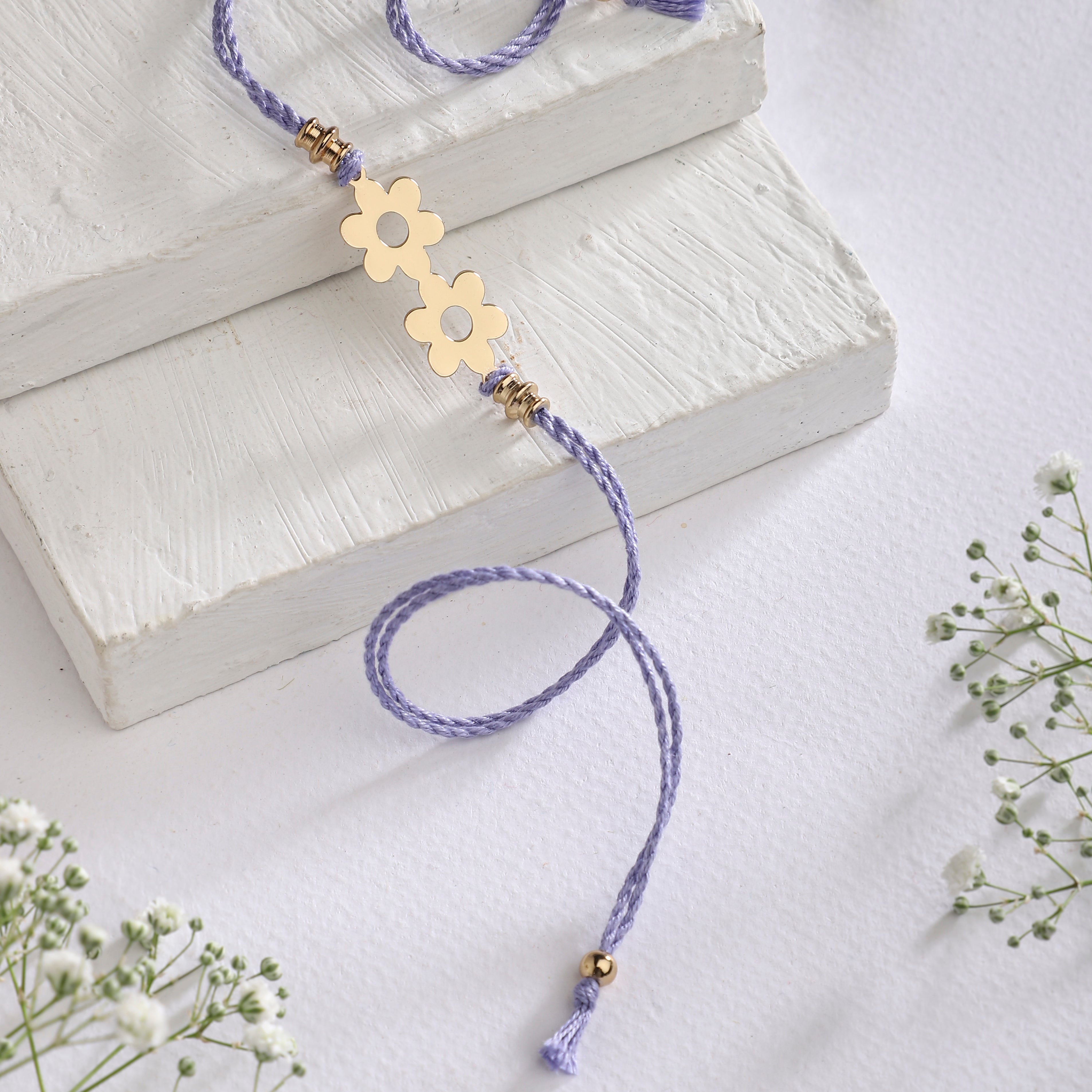 Rakhi Brass Fleur - Lavender