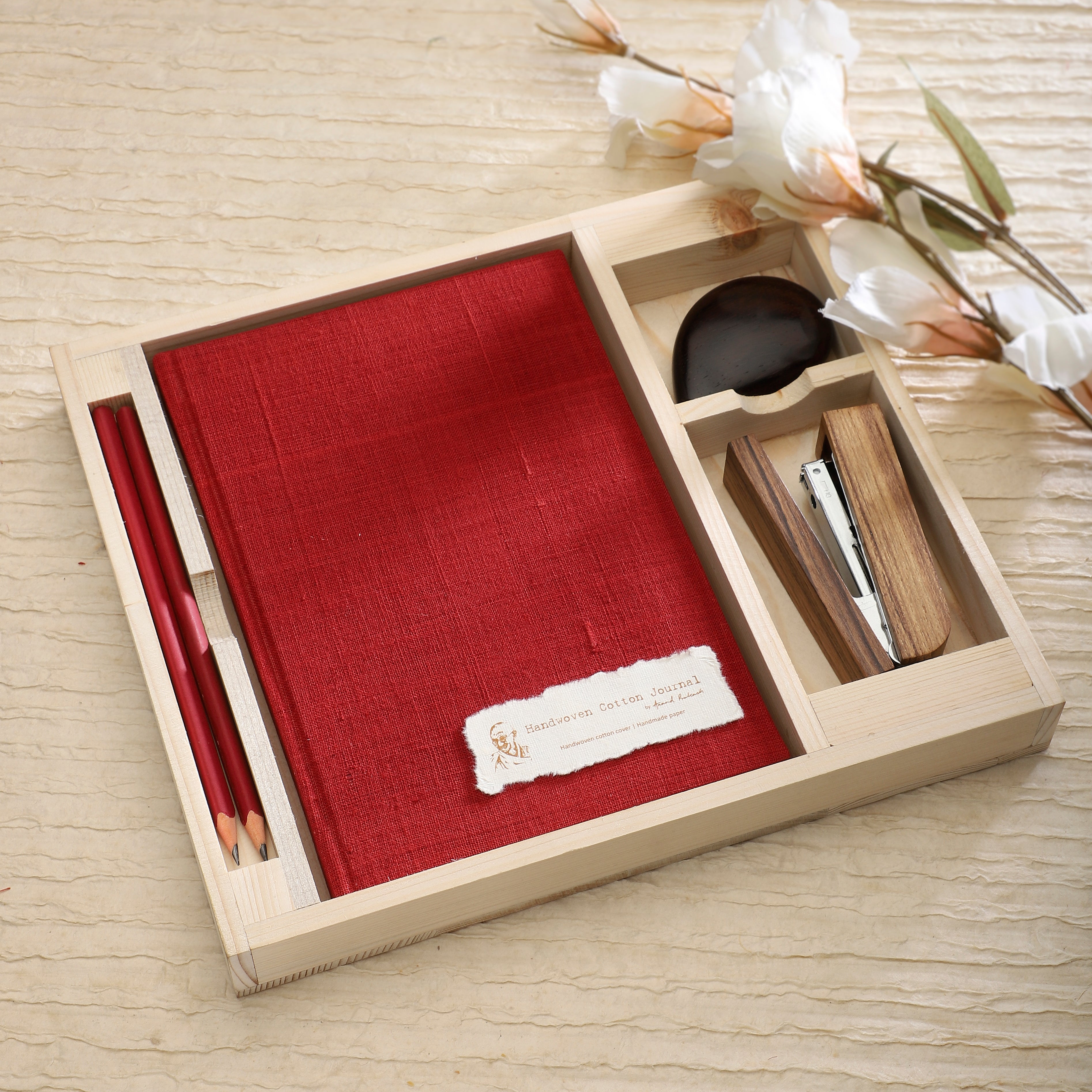 Gift Set - Table Accessories Brick Red | Anand Prakash