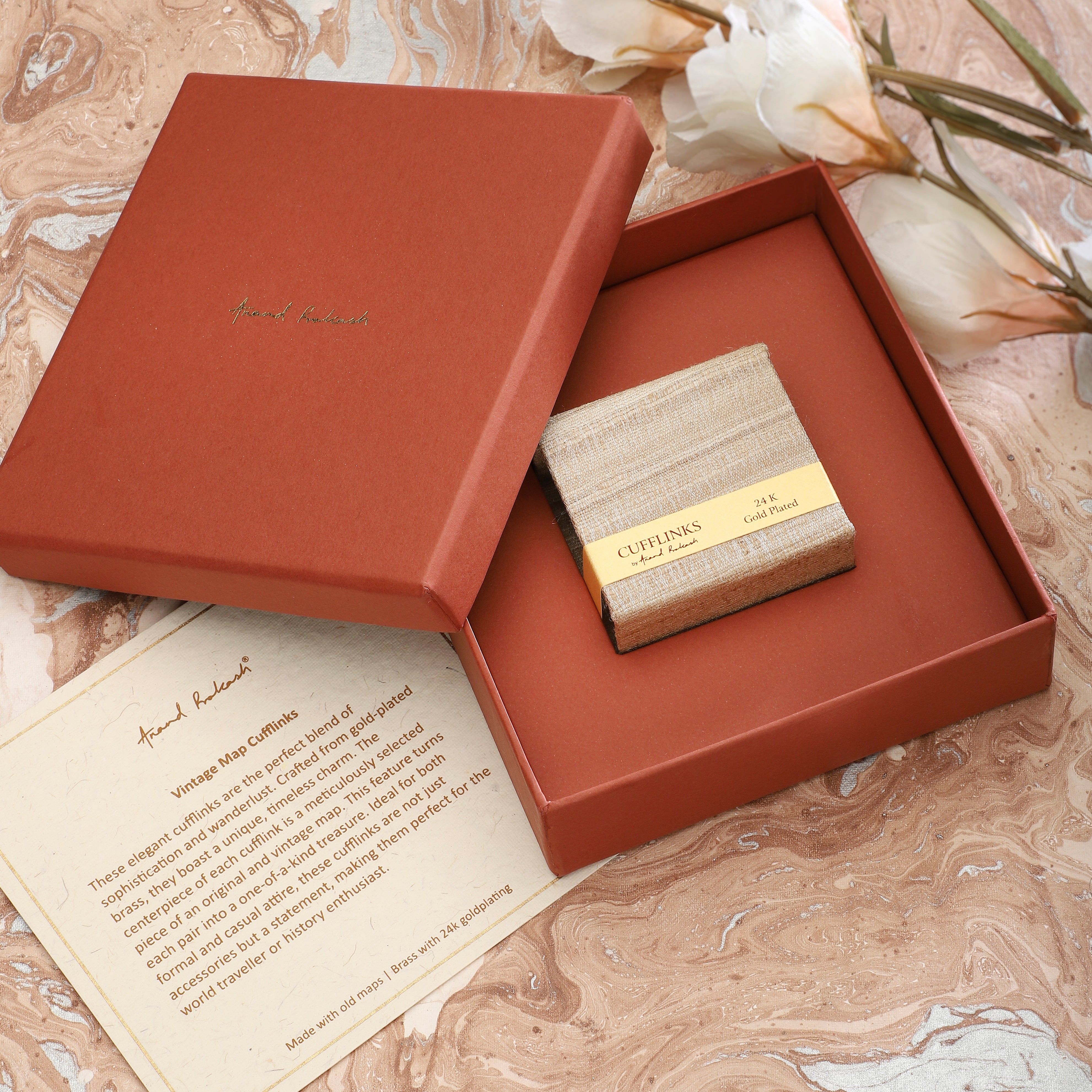 Cufflinks - Vintage Maps | Anand Prakash