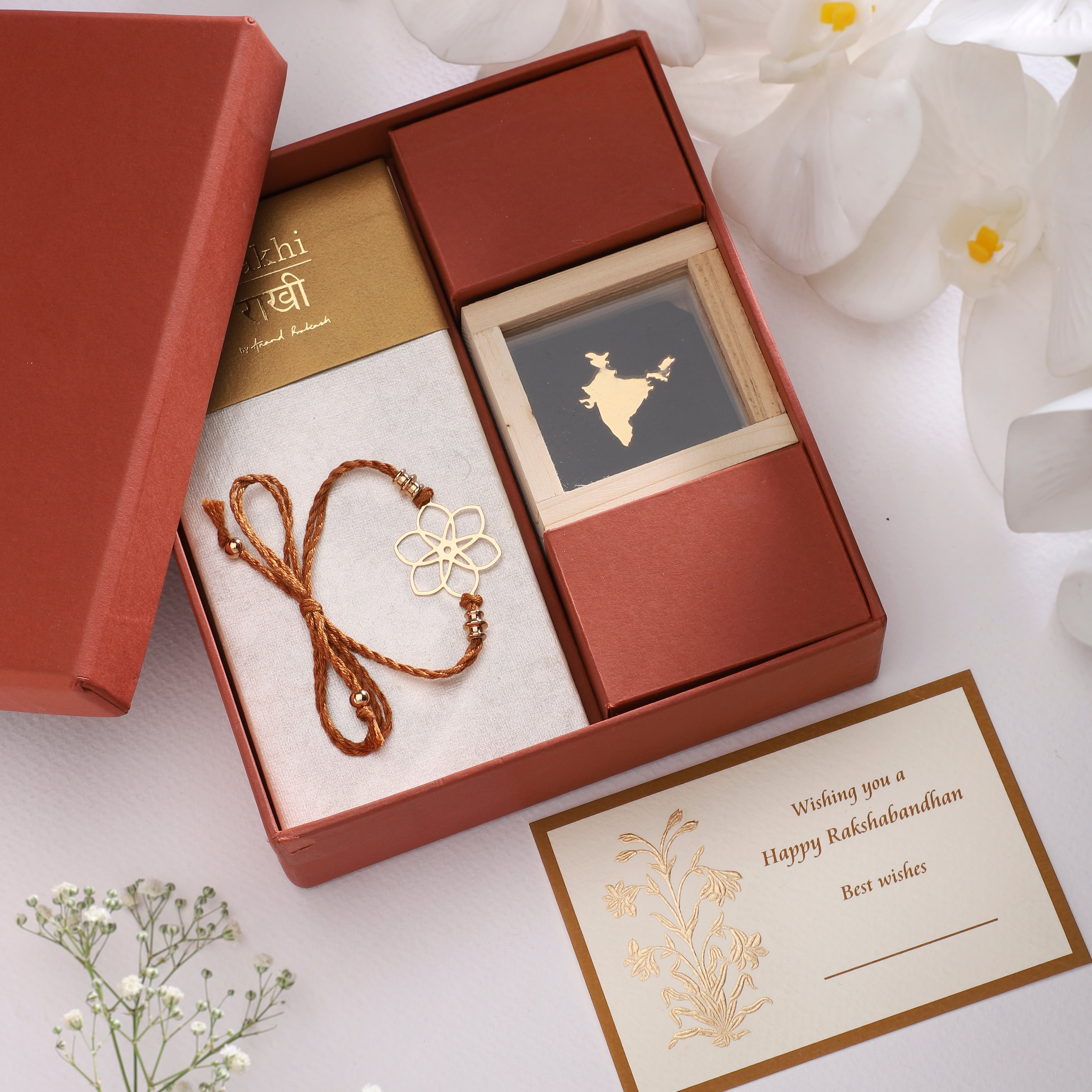 Rakhi Gift Box - Lapel Pin India Map | Anand Prakash