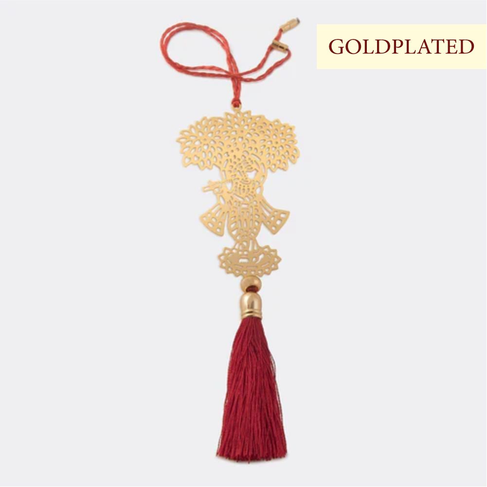 Car Hanging - Sri Krishna O Goldplated