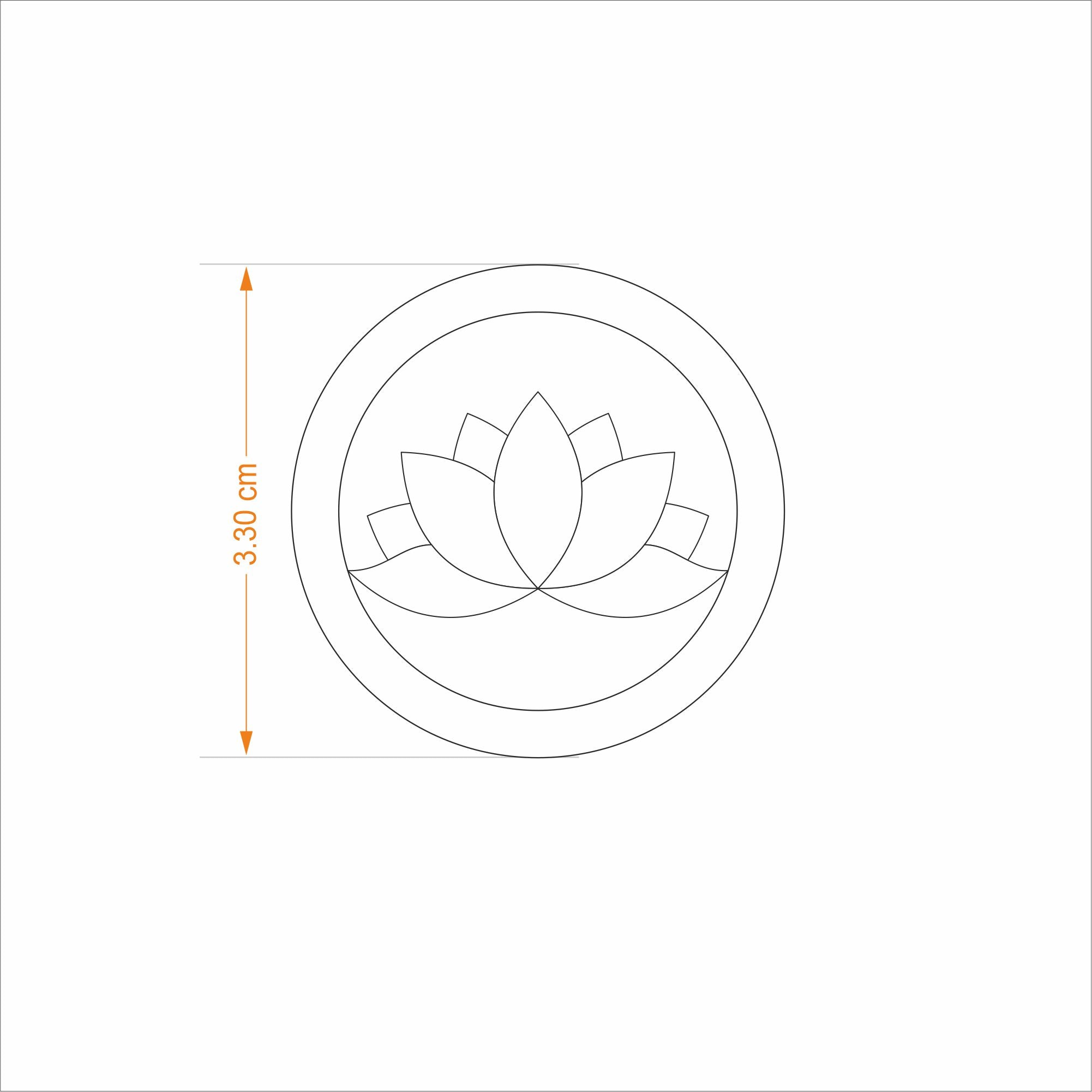 Goldplated Rakhi Yamini - Lotus | Anand Prakash