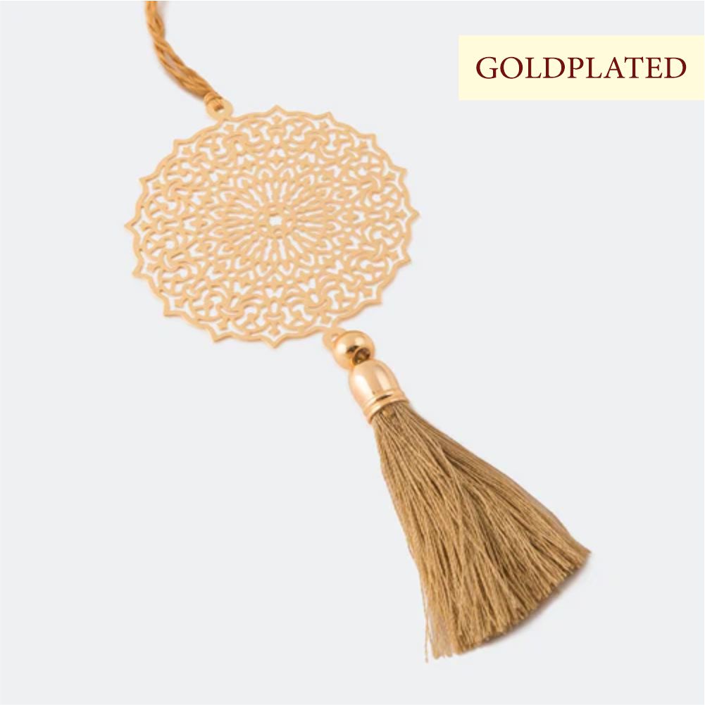 Car Hanging - N Flower Goldplated