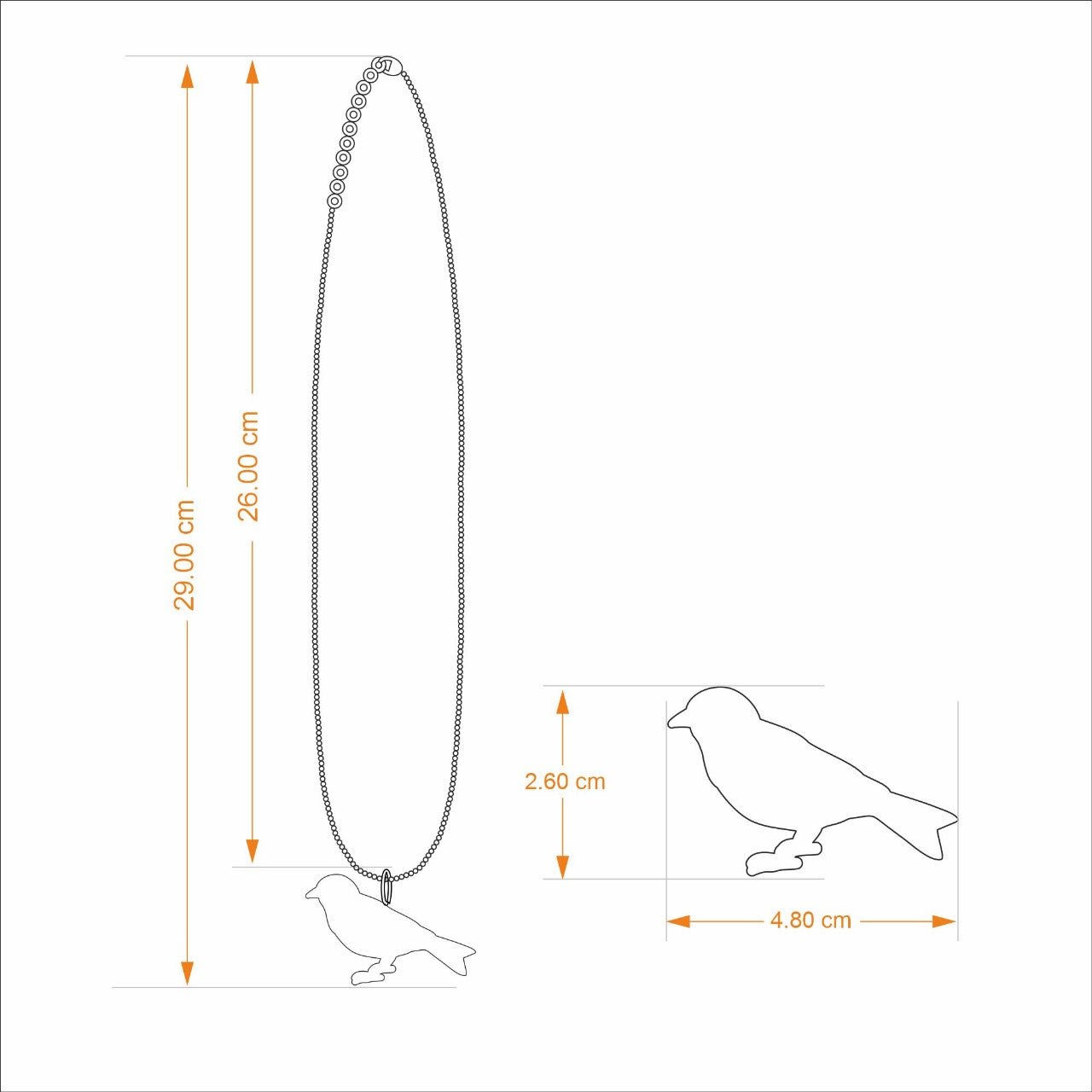 Pendant Sparrow - Goldplated | Anand Prakash