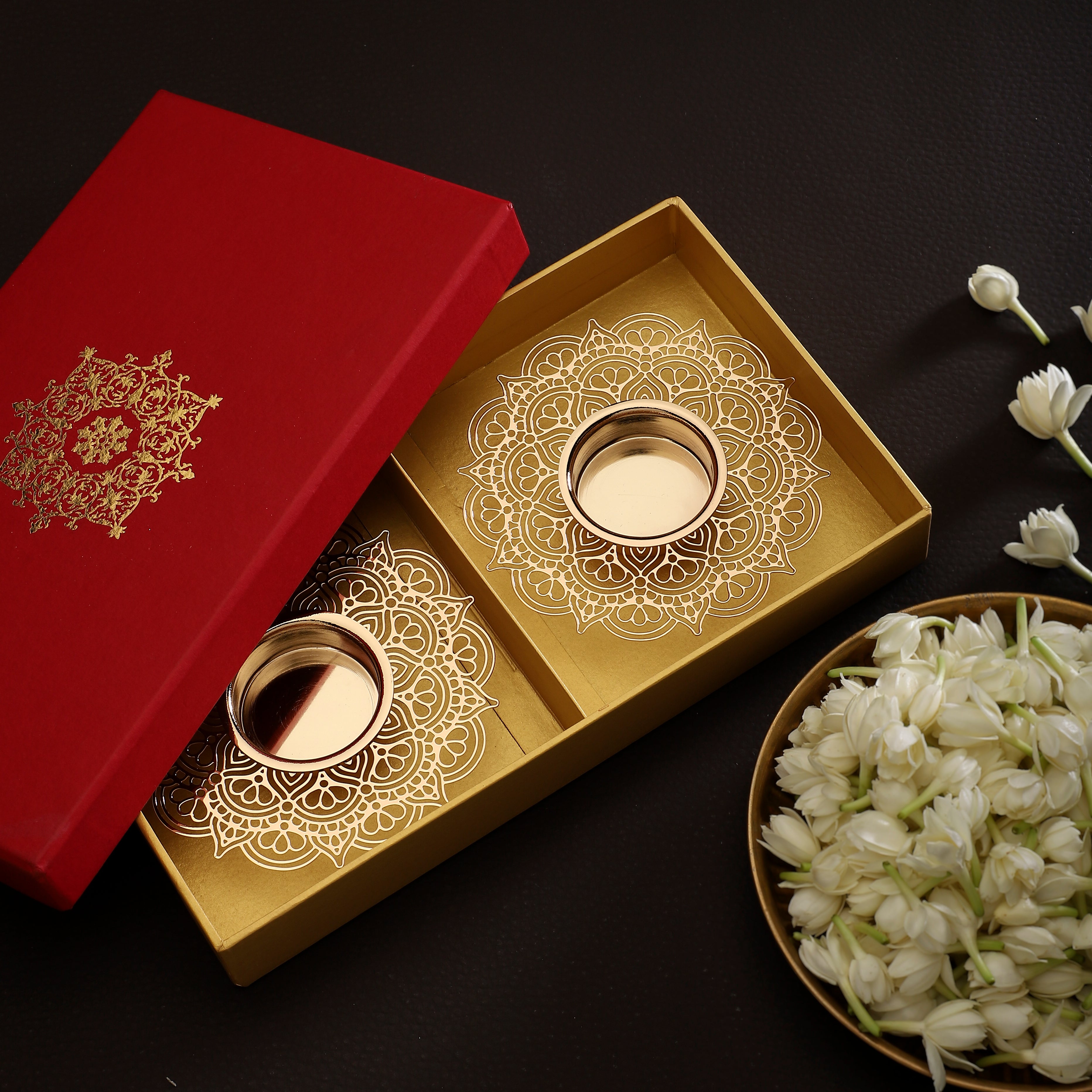 Prabha Mandala Tealight Holder - Set of Two