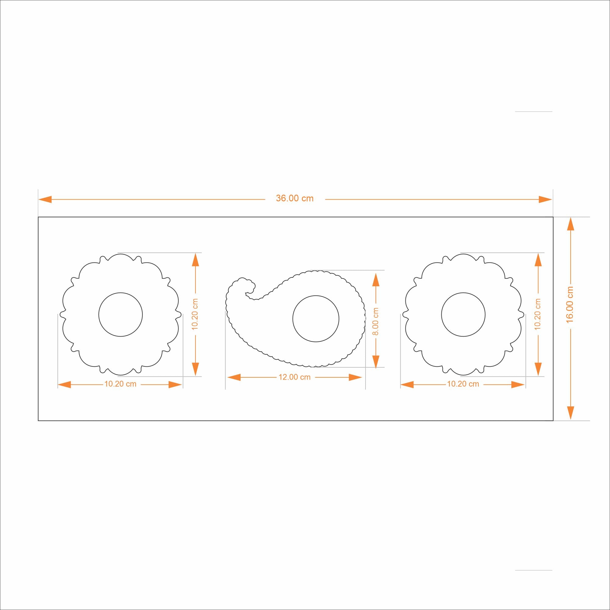Paisley Aura & Prabha Mandala Tealight Holder - Set of Three