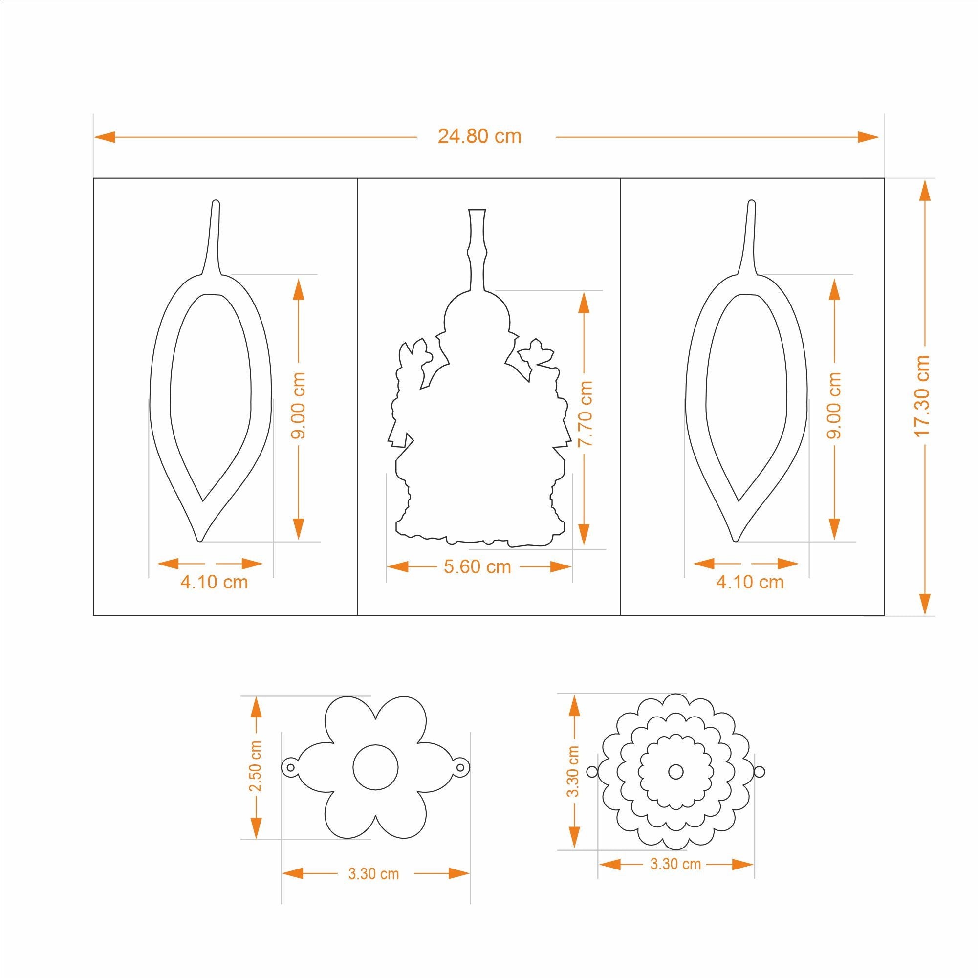 Rakhi Lumba Gift Box - Decorative Door Hanging Layered Brass & Silk