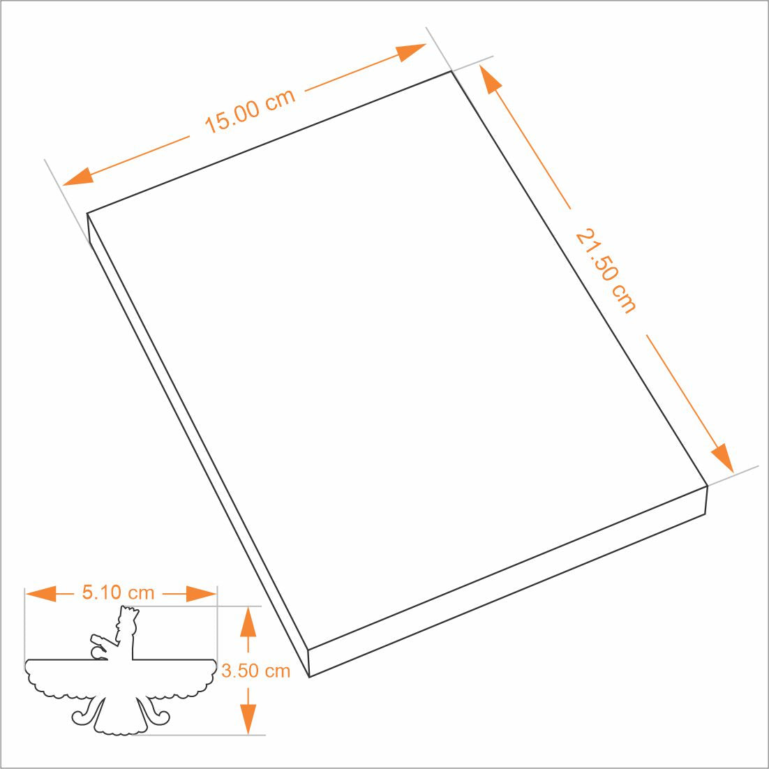 #items_A5 Hardbound Faravahar Journal with Bookmark